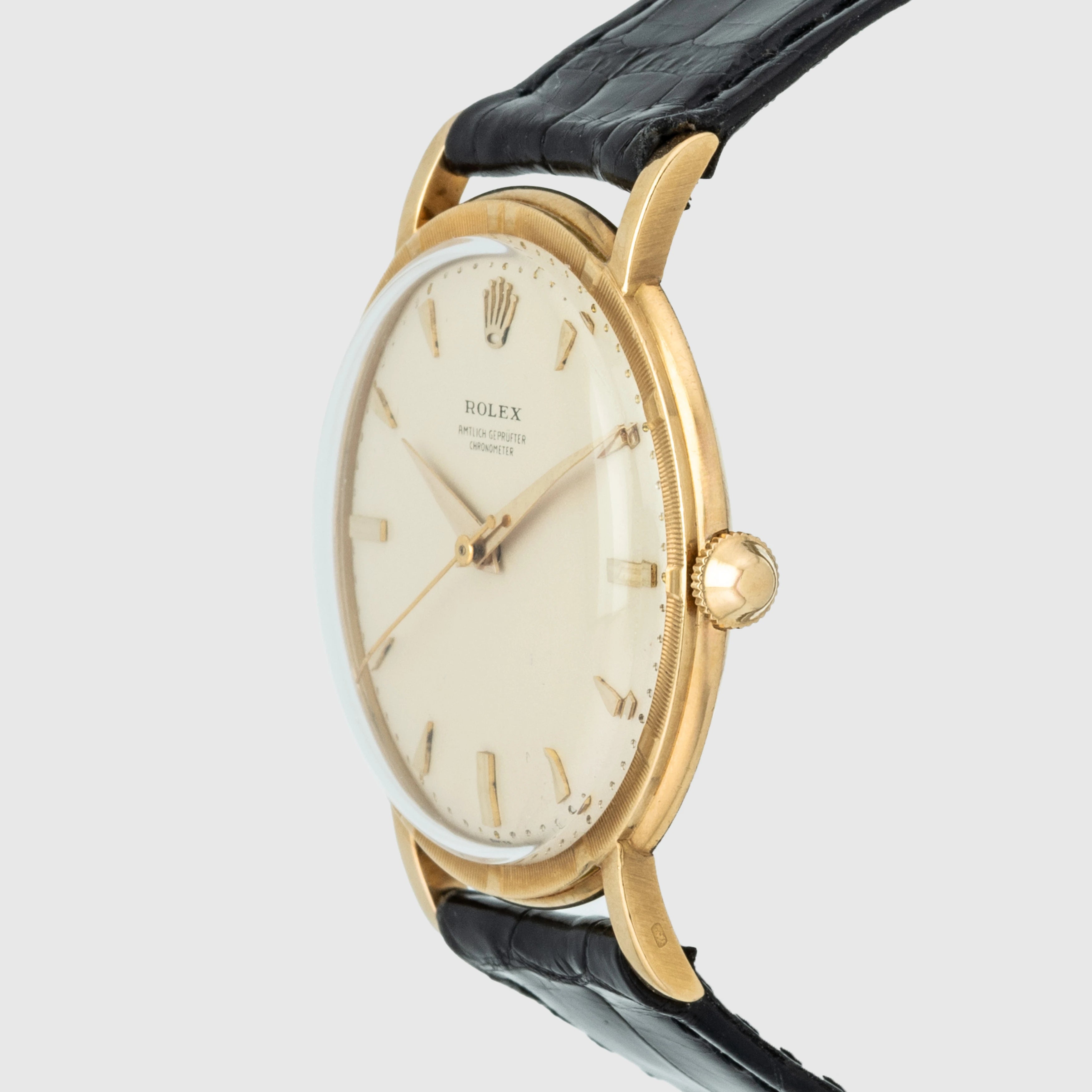 1958 Rolex Dress Watch 18K 'Amtlich Gepruefter' Chronometer, Like new Ref. 8952