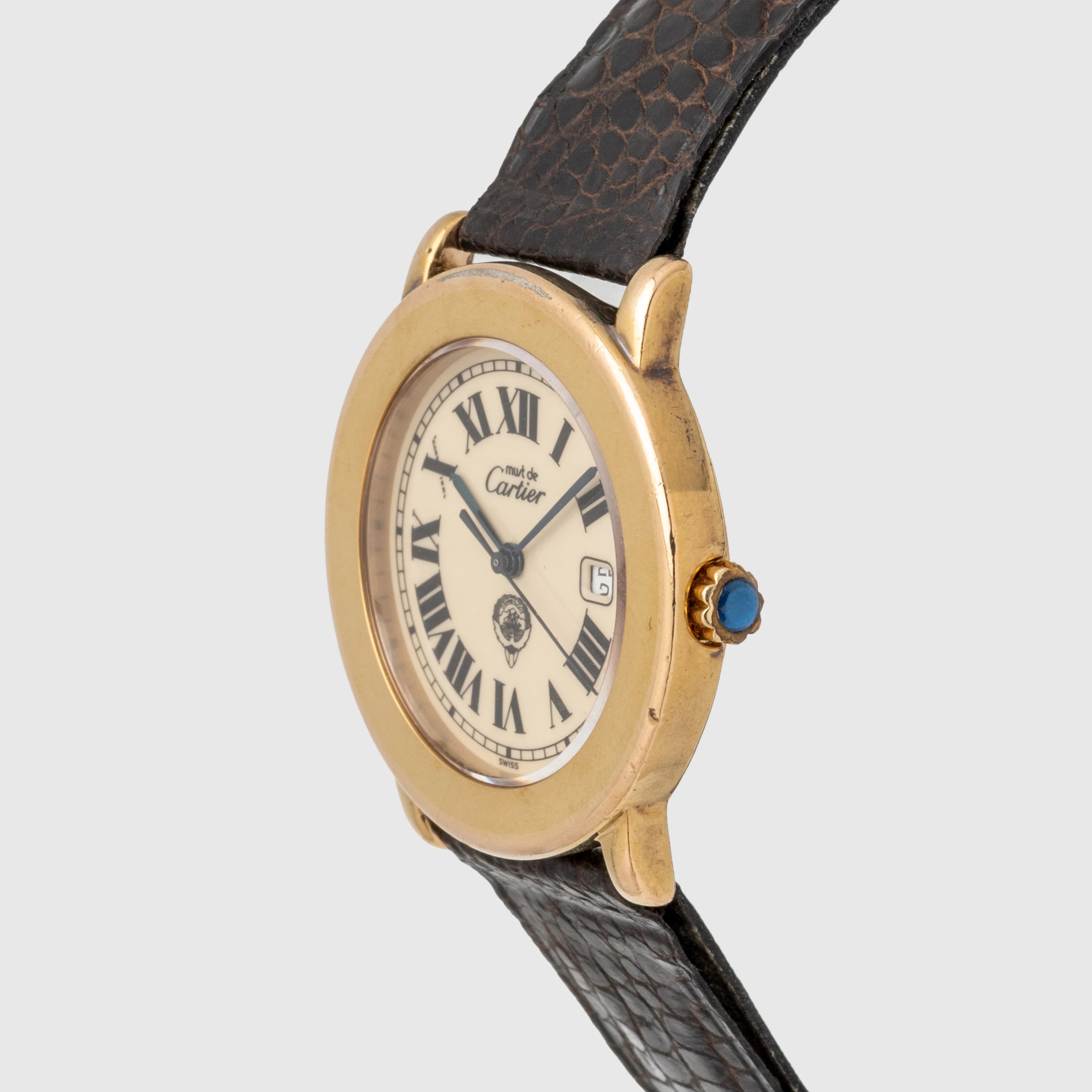 1990's Cartier Must De Cartier Ronde 'Kuwait Logo' Ref. 1800 1 (with Box)