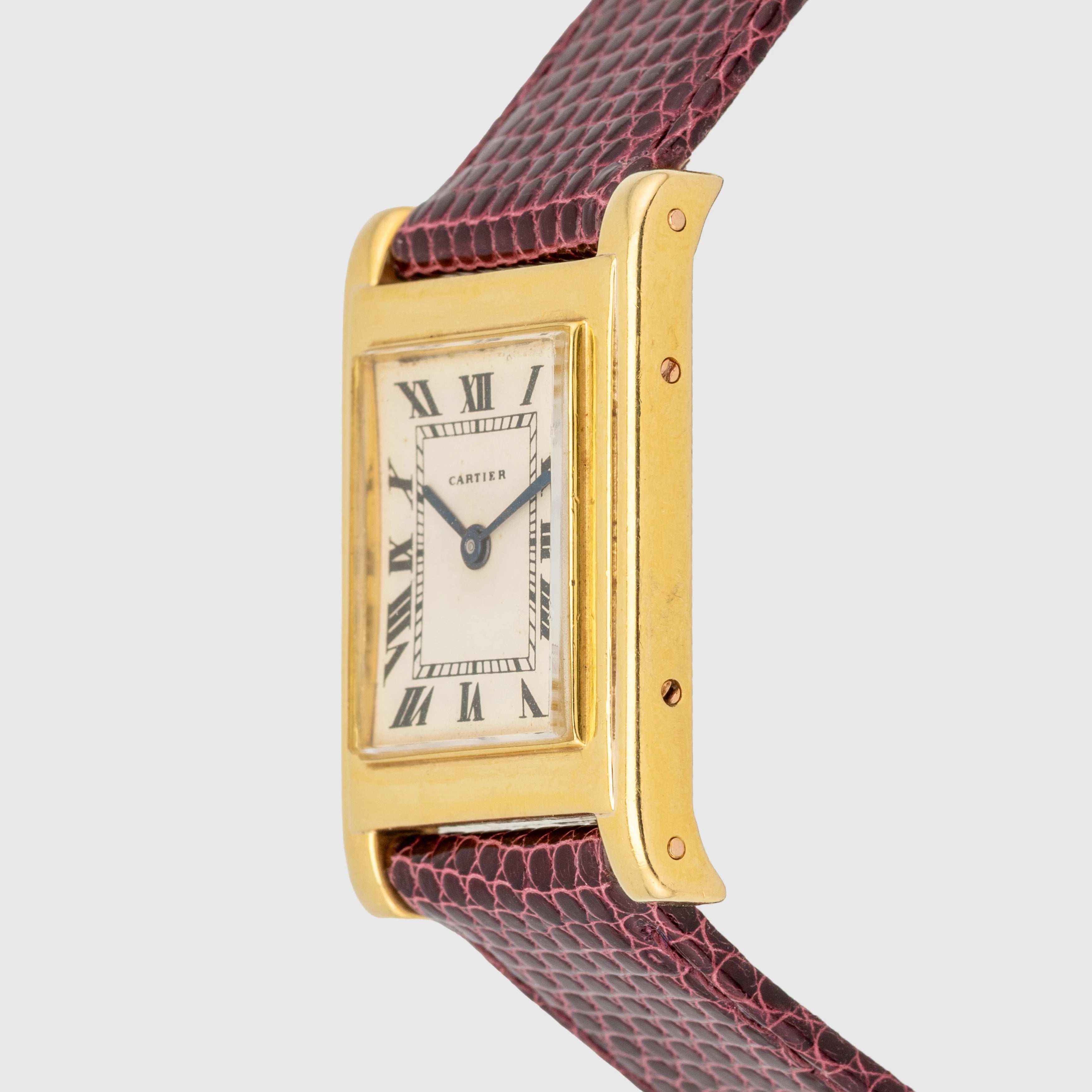 1940's Cartier Tank Cornice Bec D'Aigle 18K (with Box)