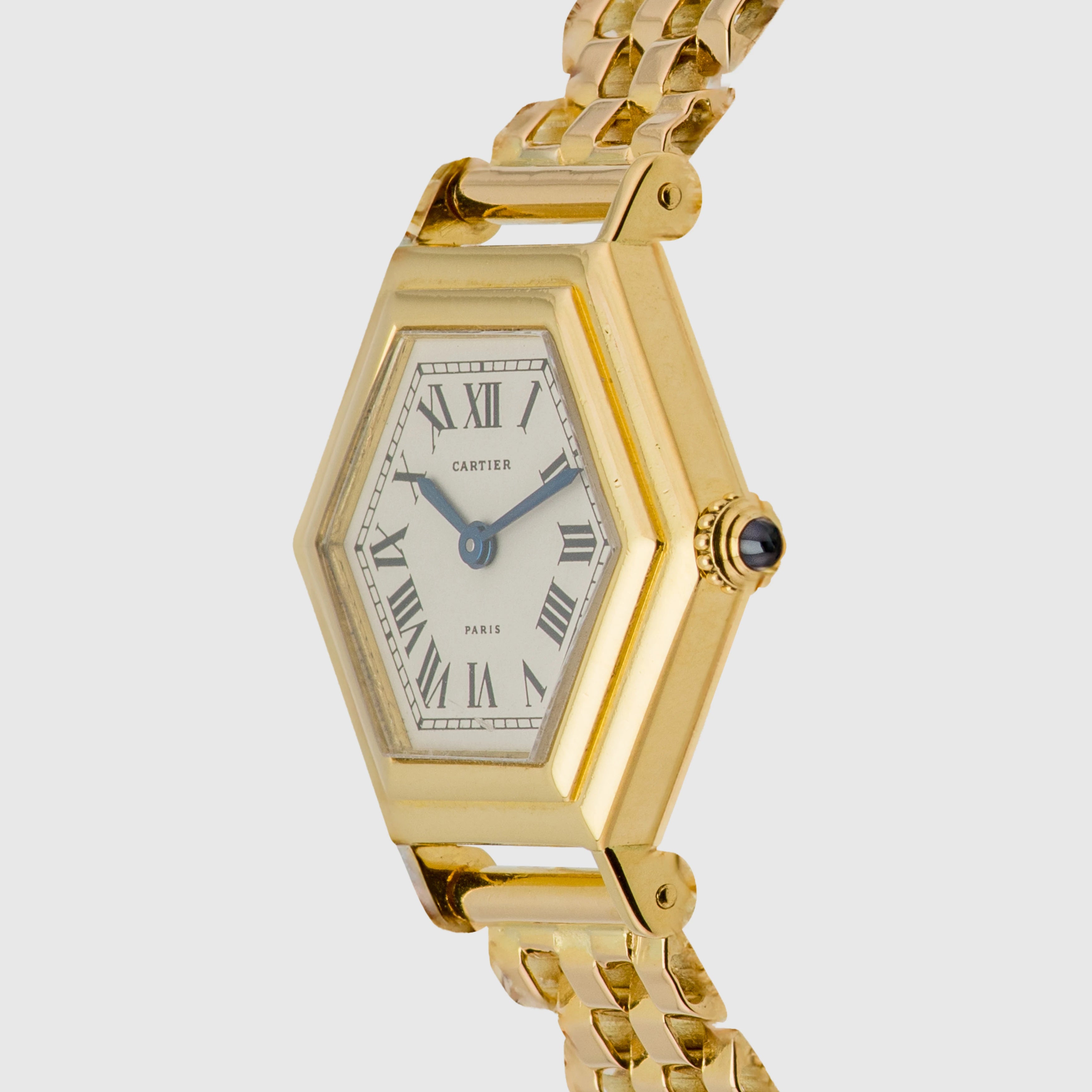 1990's Cartier Vintage Hexagonal 18k Yellow Gold Ref. 22893/763