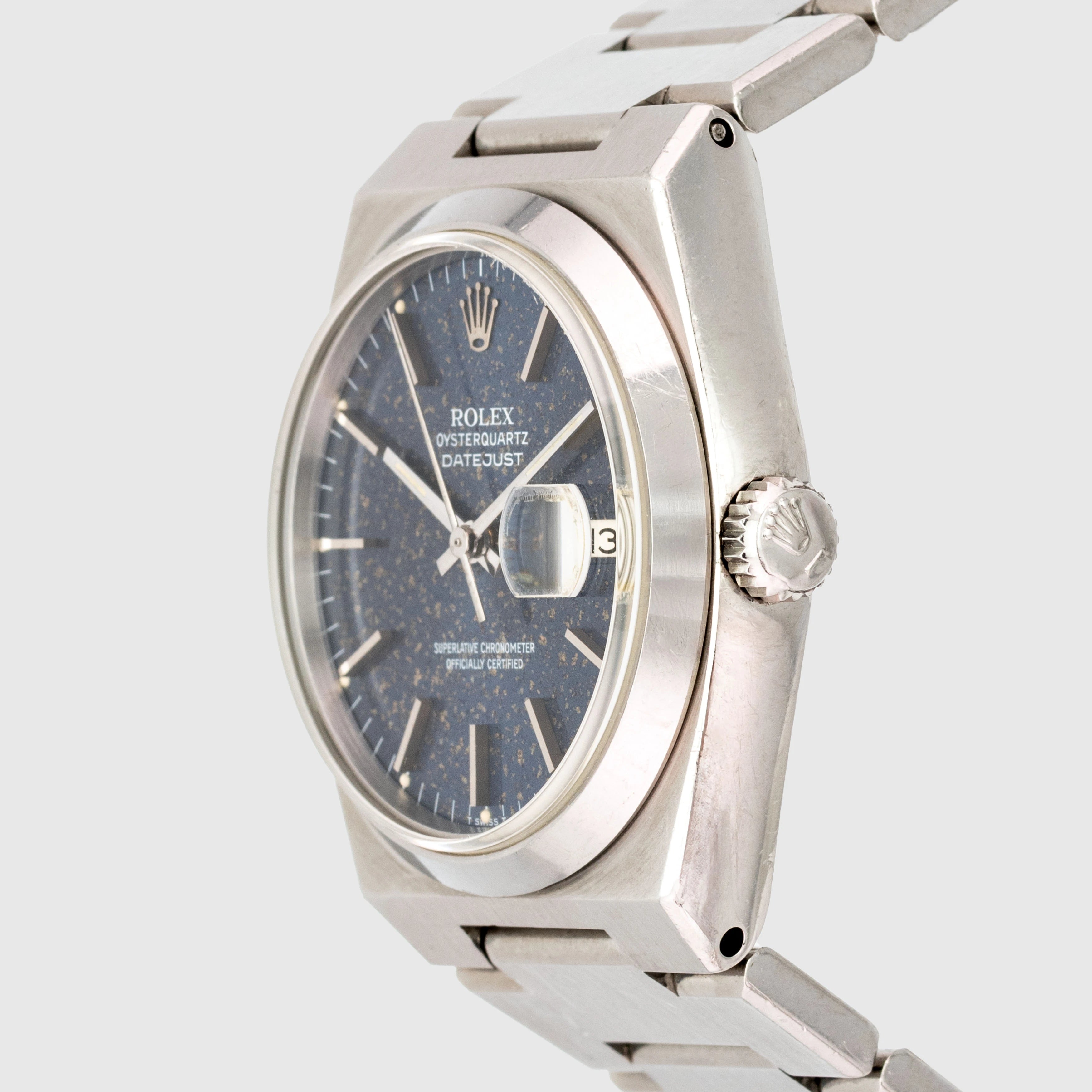 1980 Rolex Datejust Oysterquartz Blue Tropical Dial Ref. 17000