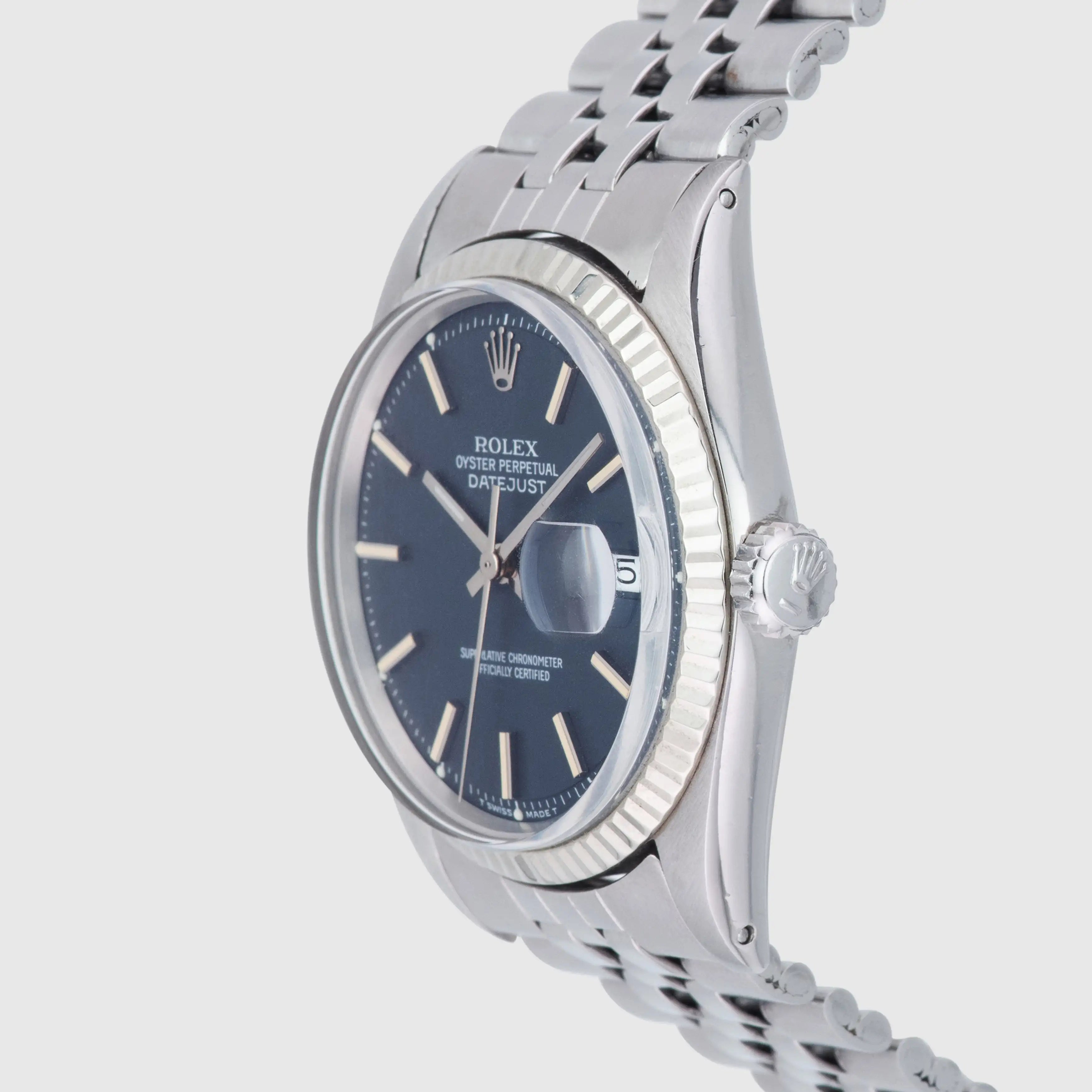 1972 Rolex Datejust St/WG Blue Dial Ref. 1601