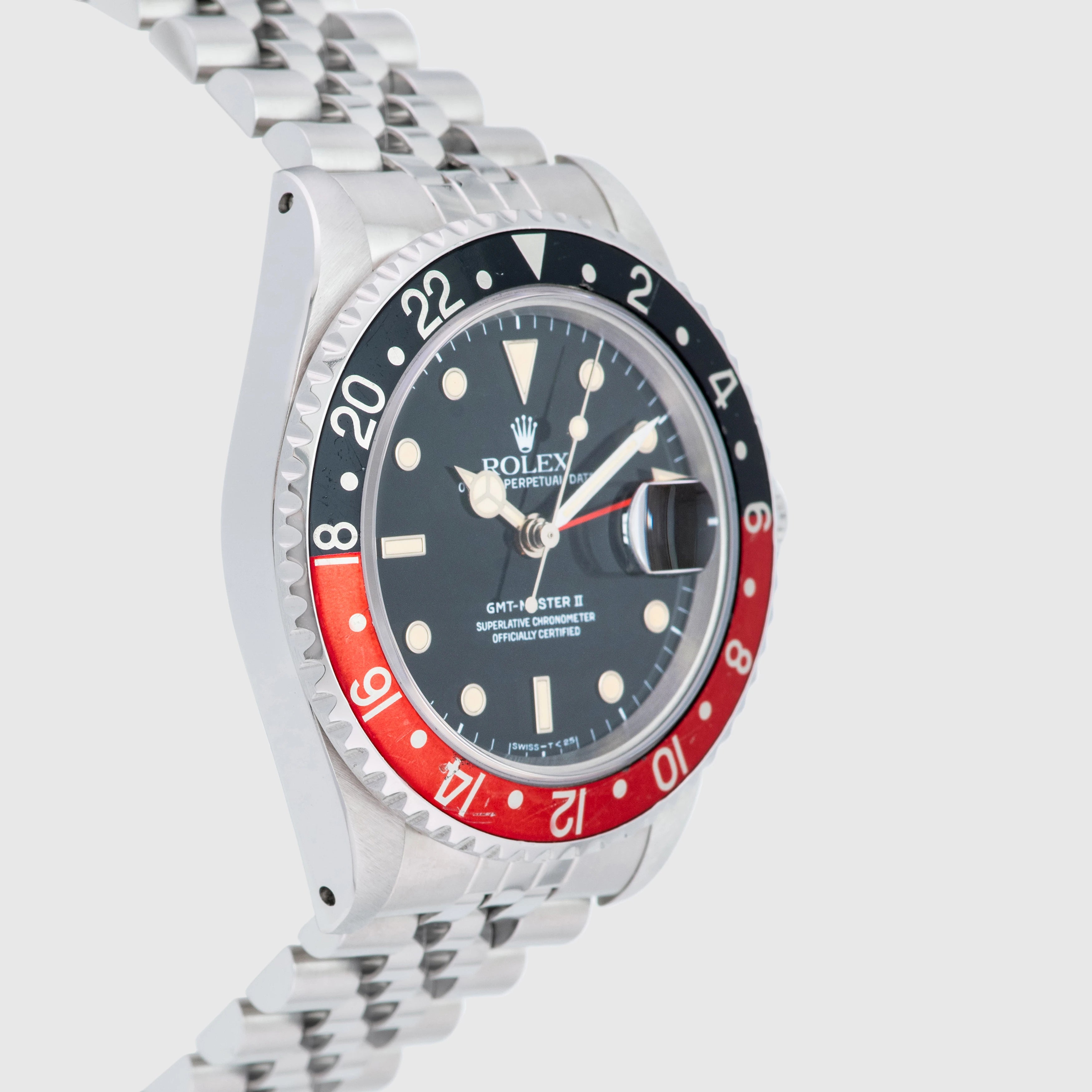 1990 Rolex GMT Master II 'Coke' Jubilee Bracelet Ref. 16710 (Full Set)