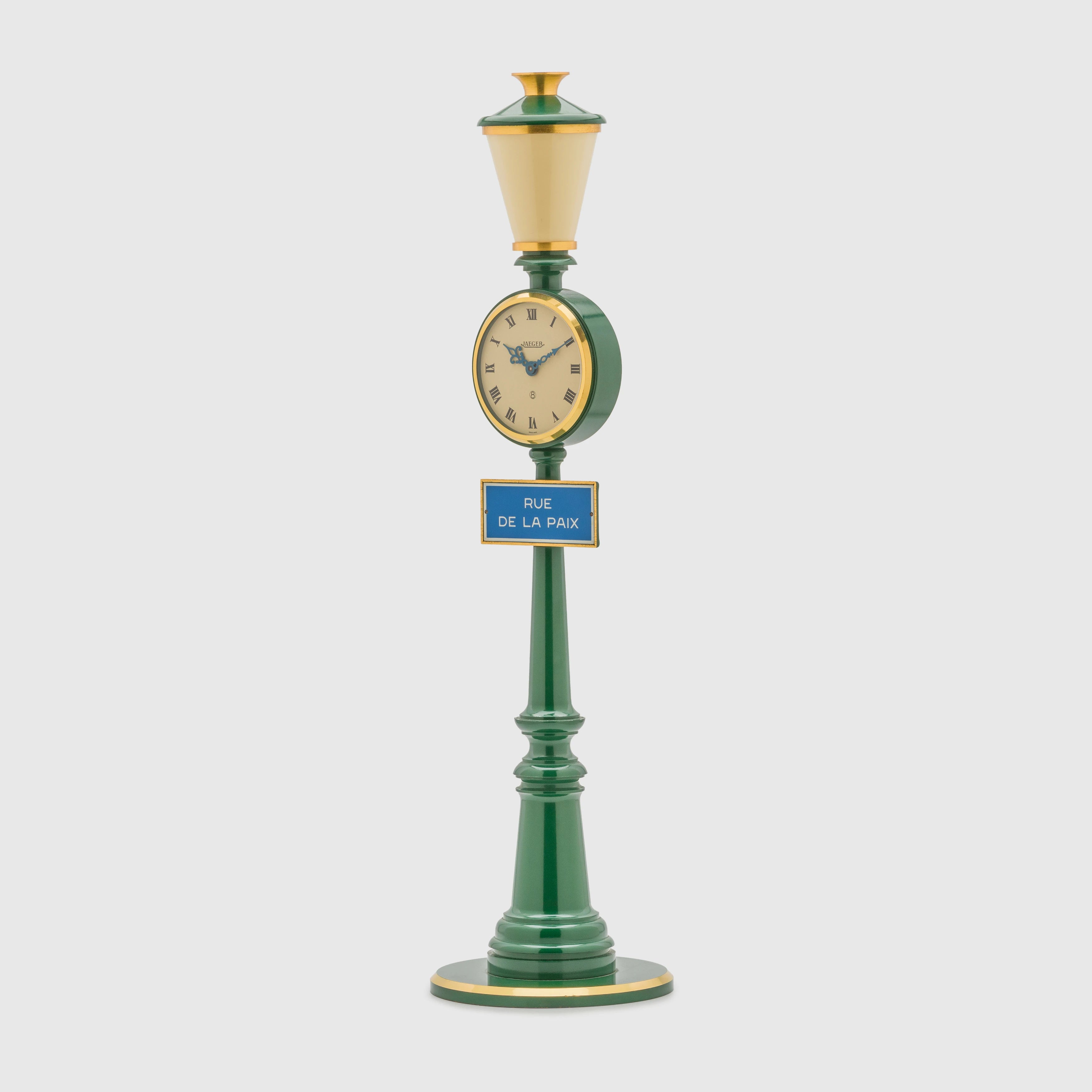 Jaeger Rue De La Paix Street Lamp Table Clock