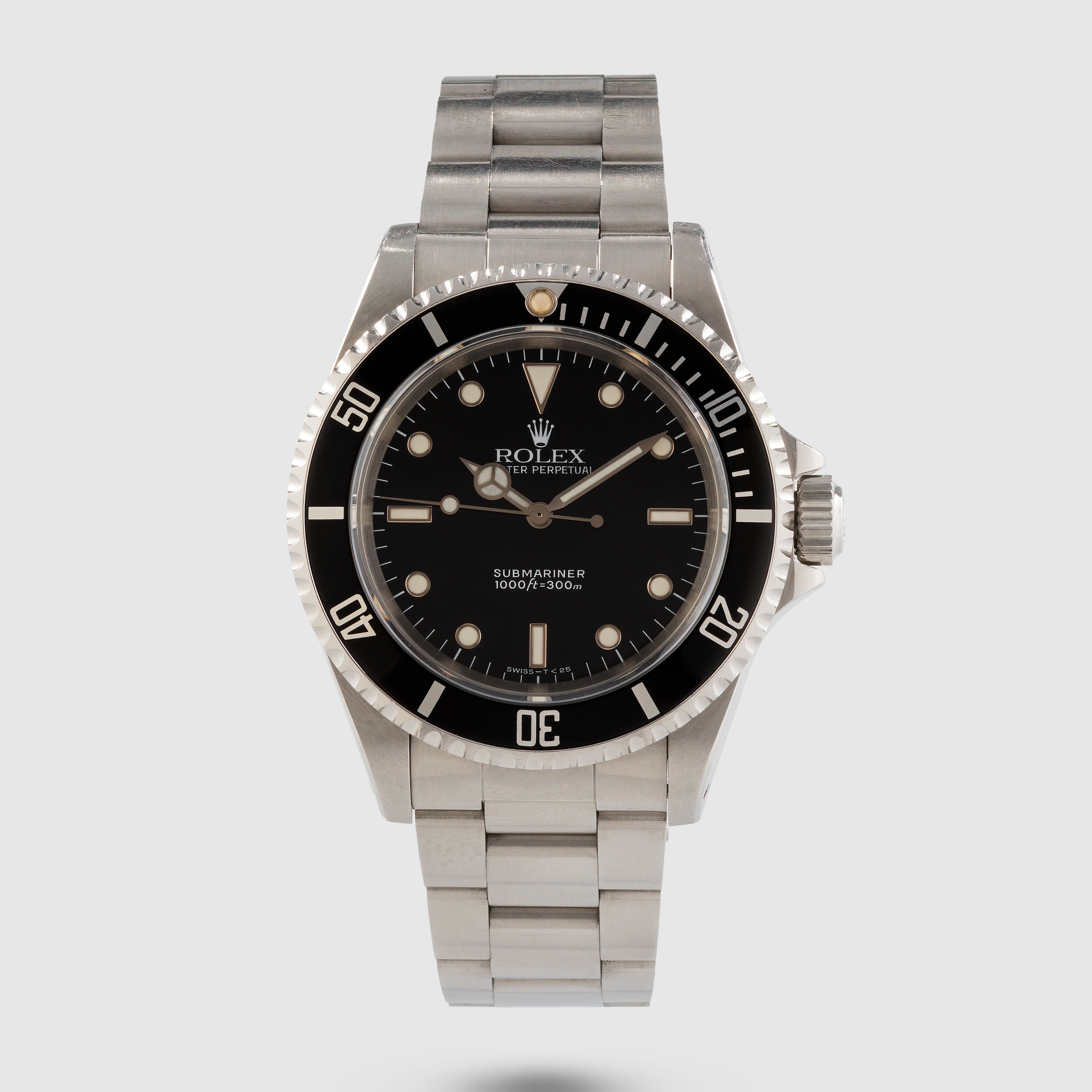 1990 Rolex Submariner Tritium Dial Ref. 14060 (with papers)