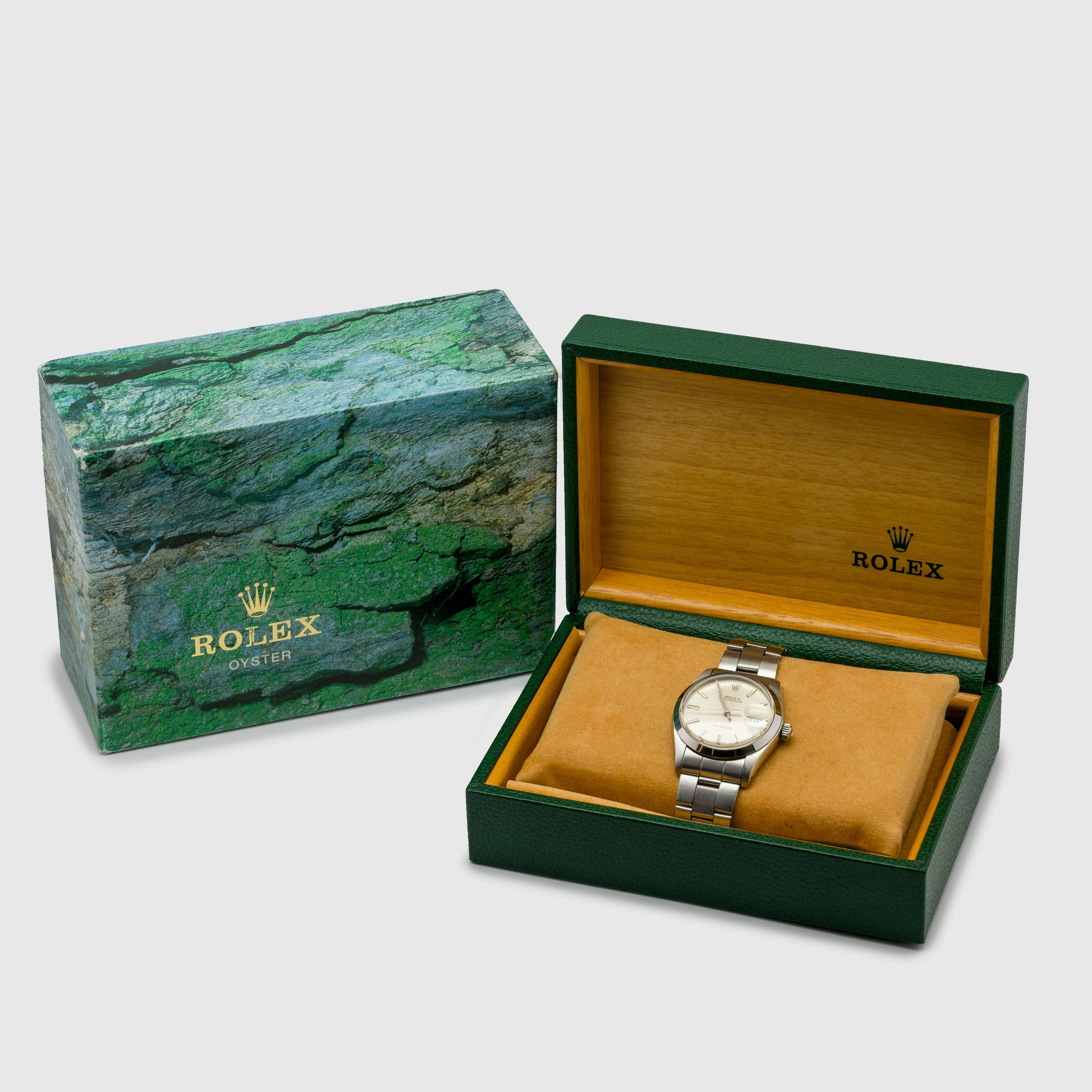 1982 Rolex Oyster Date 'Tiffany & Co.' Silver Dial Ref. 6694 (with Box)