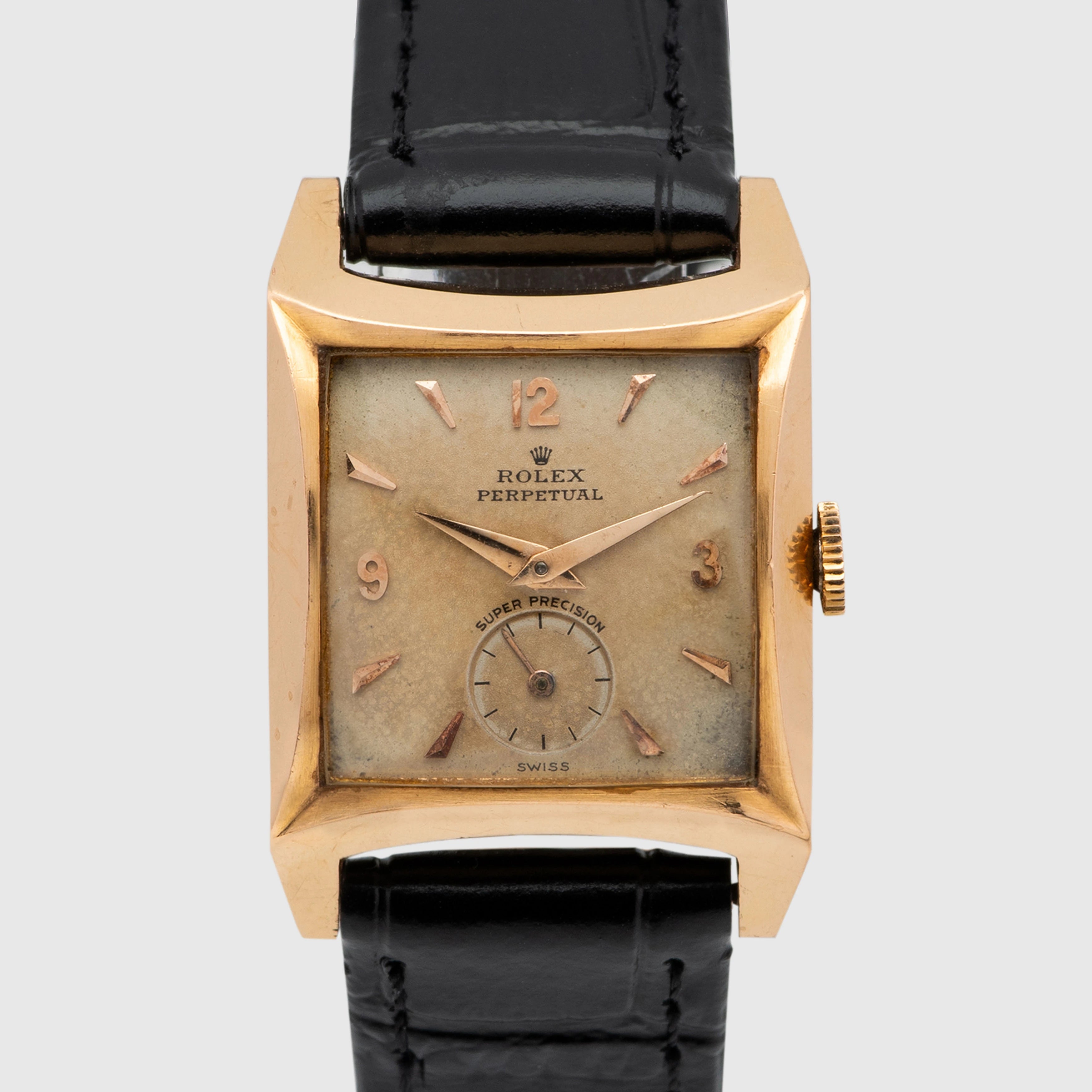 1953 Rolex Perpetual Carree Galbee 'Super Precision' Ref. 8126