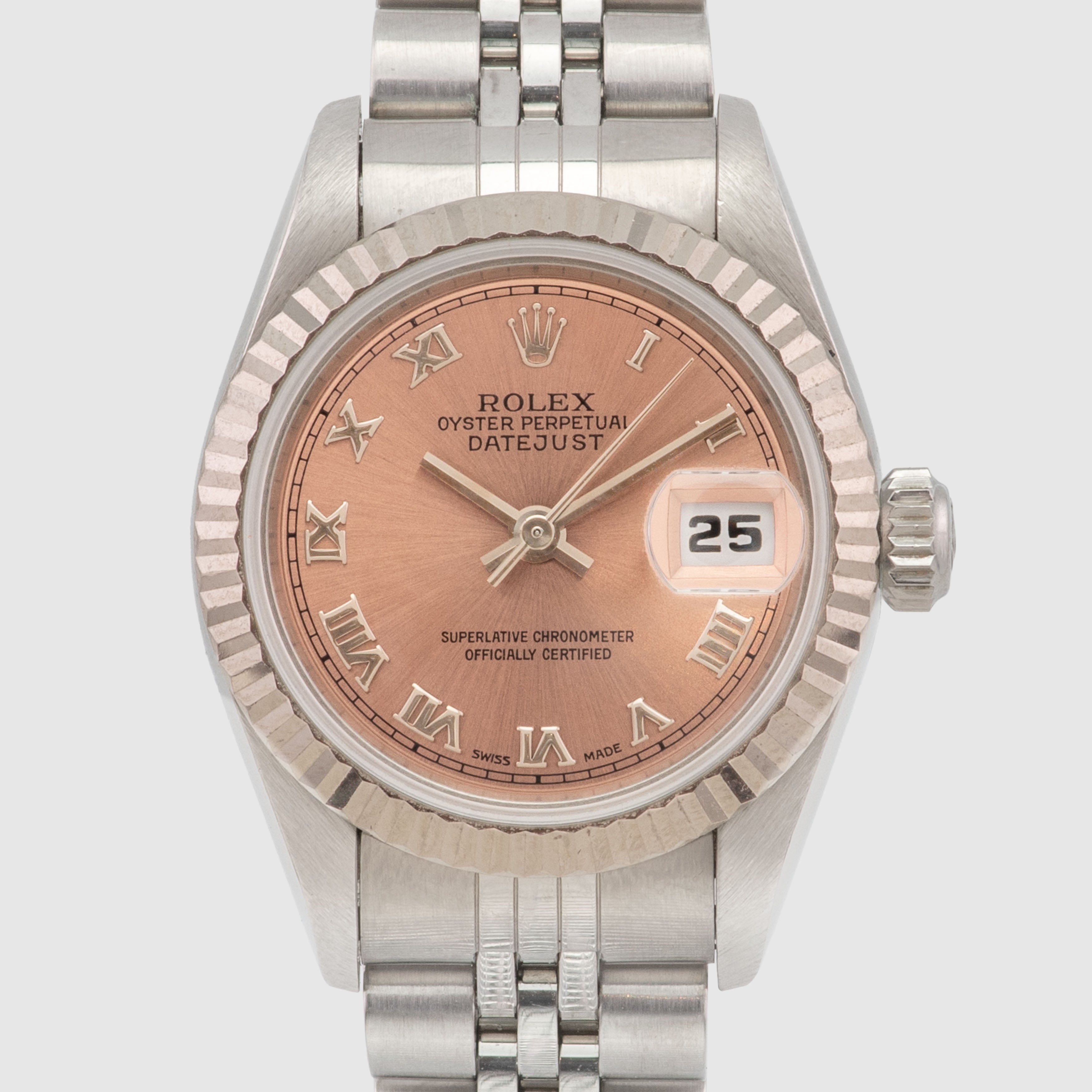 1997 Rolex Lady Datejust LNOS Salmon Dial Ref. 69174