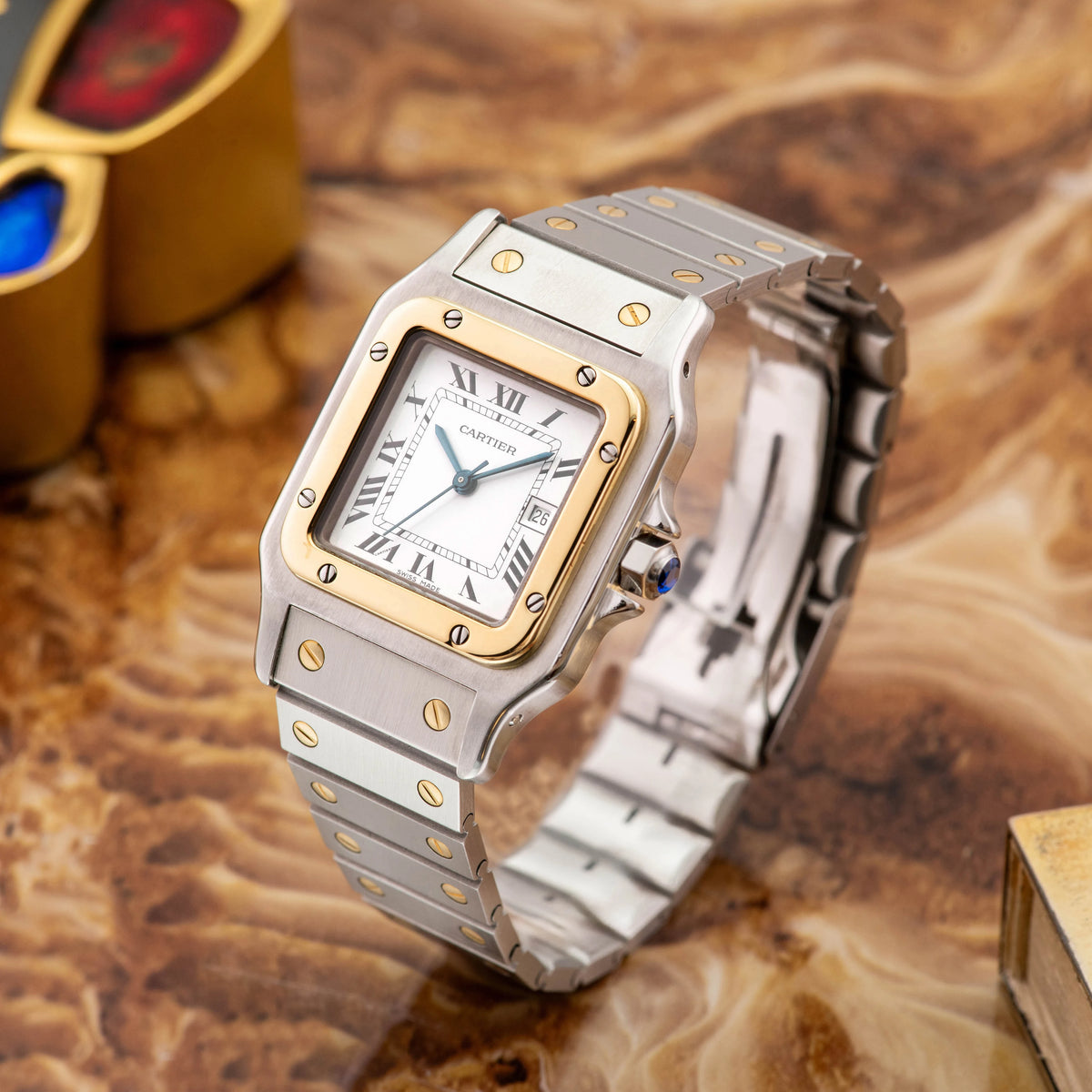 1980's Cartier Santos St/G Ref. 2961 (with Box)