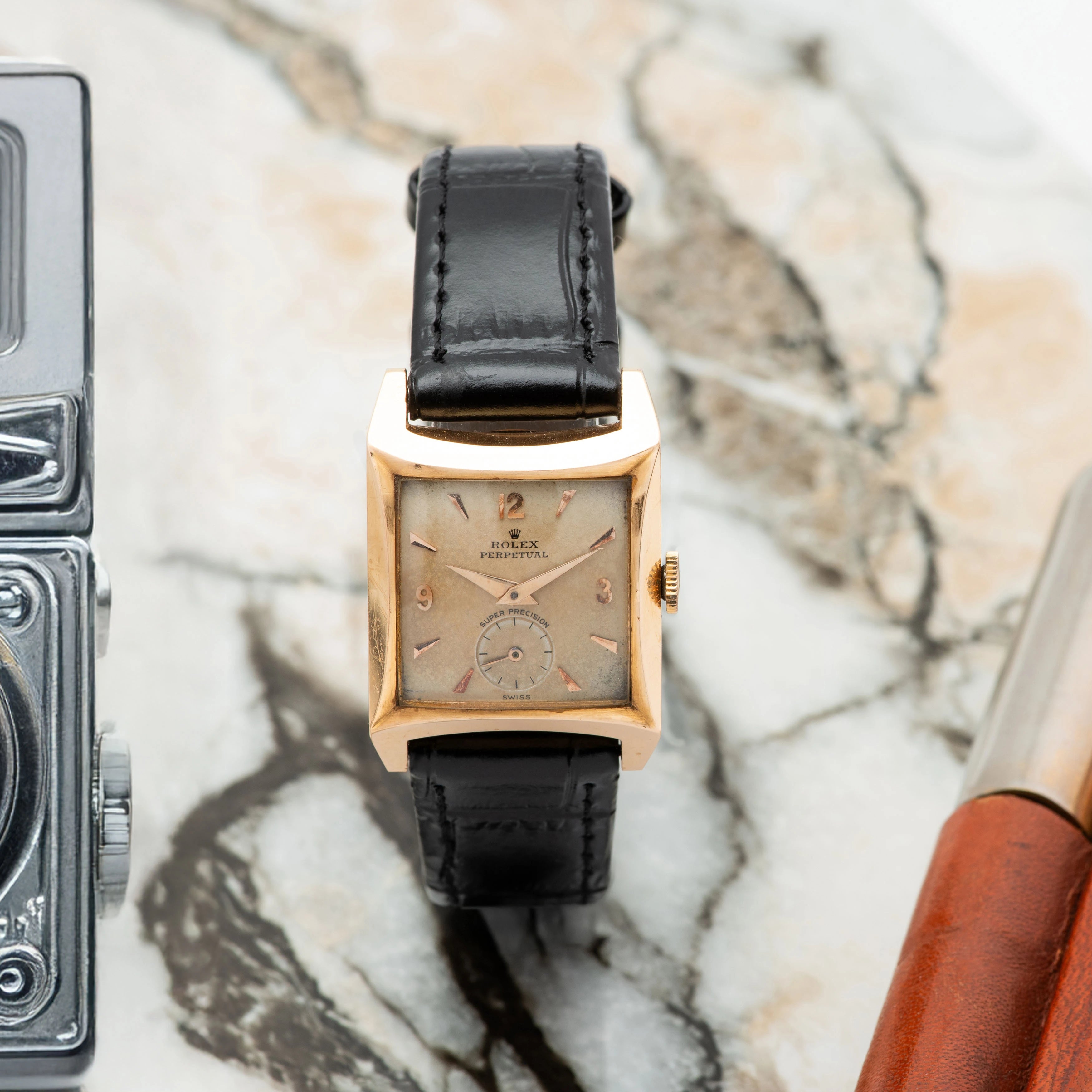 1953 Rolex Perpetual Carree Galbee 'Super Precision' Ref. 8126