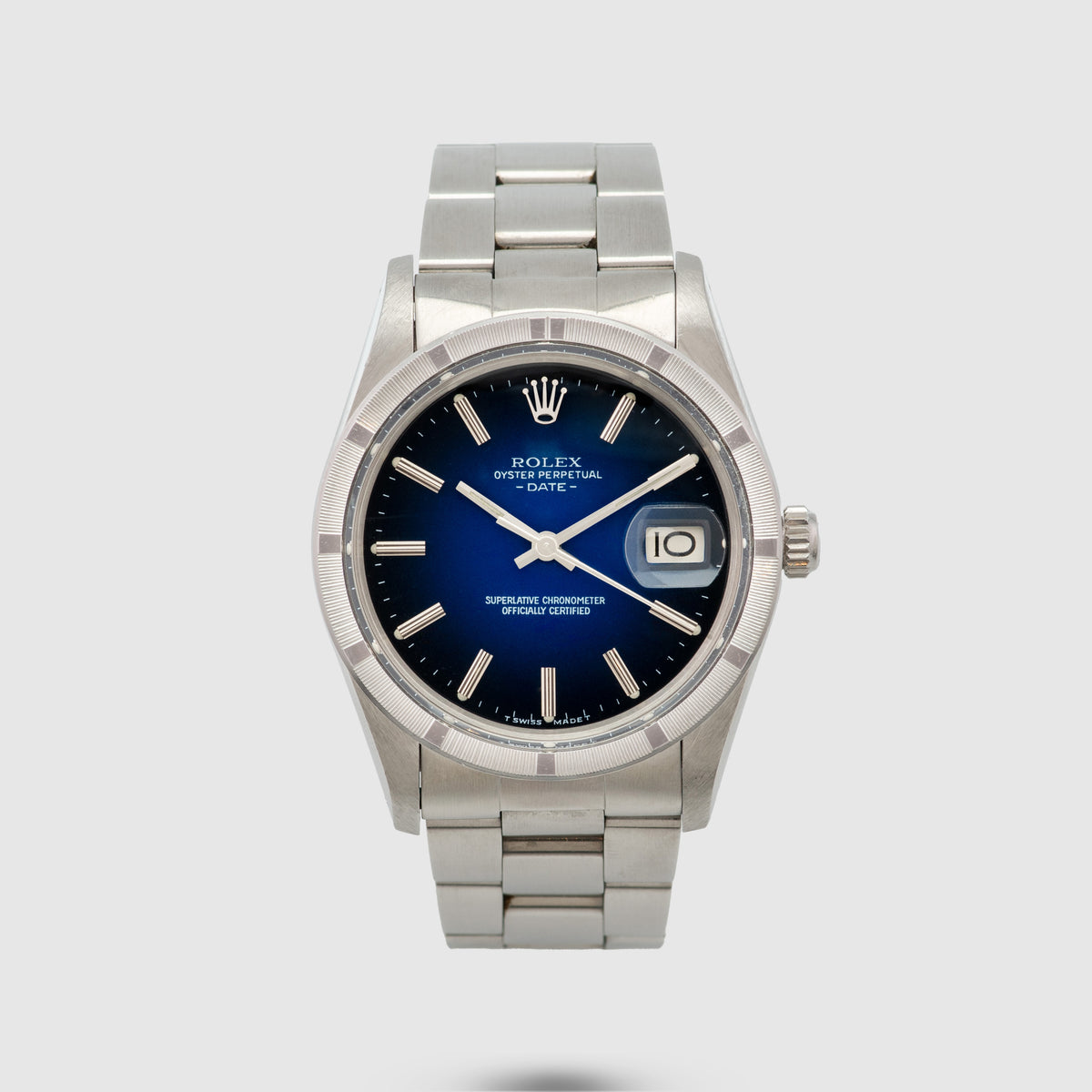 1981 Rolex Oyster Perpetual Date Blue Vignette Dial Ref. 15010