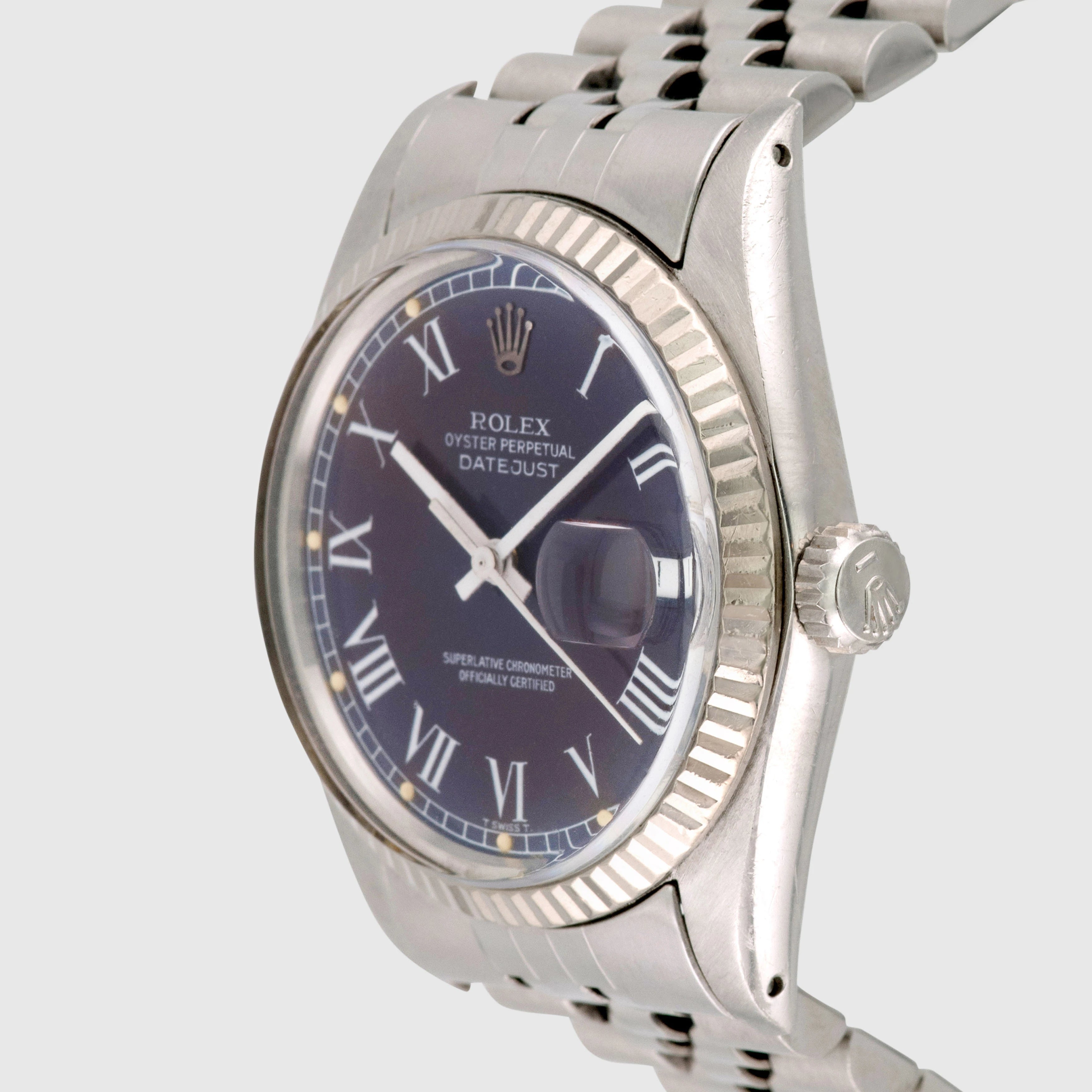 1983 Rolex Datejust Purple Buckley Dial Ref. 16014