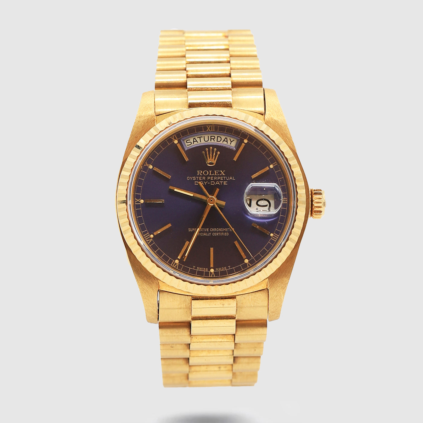 1978 Rolex Day Date Blue/Purple Dial UnpolishedRef. 18038