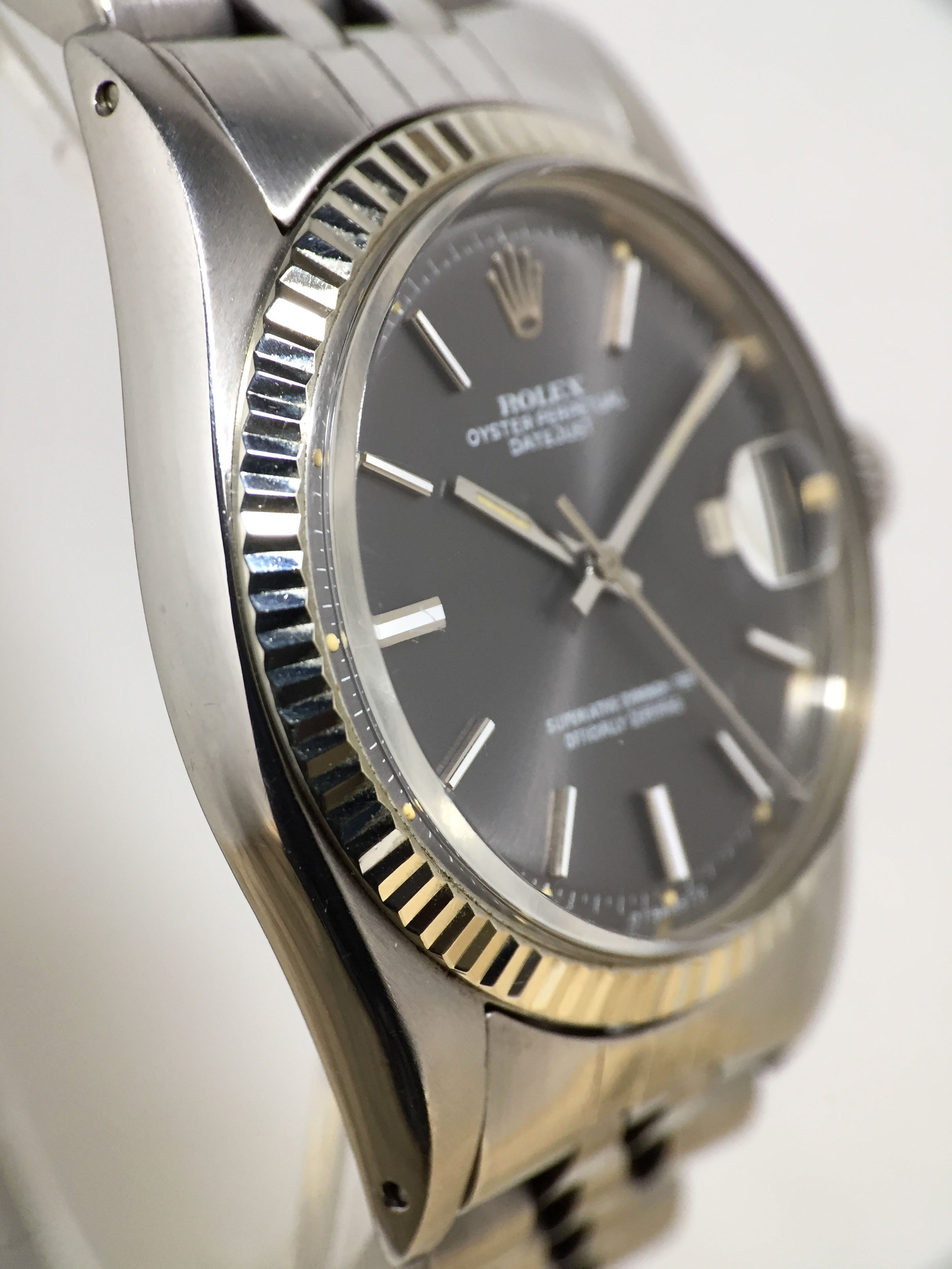 1973 Rolex Datejust St/WG Grey Sigma Dial Ref. 1601