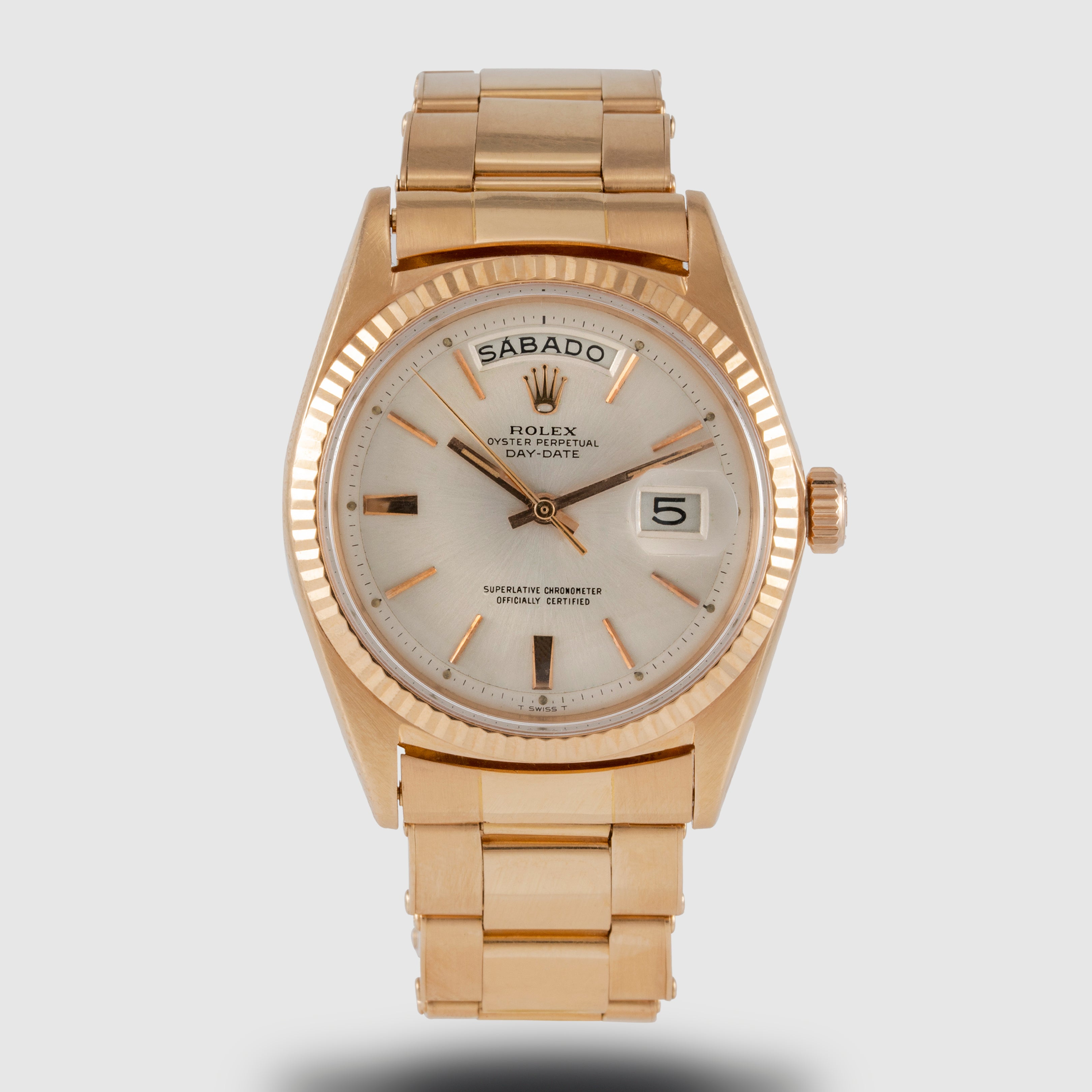 1966 Rolex Day Date Pink Gold Oyster Bracelet Ref.1803