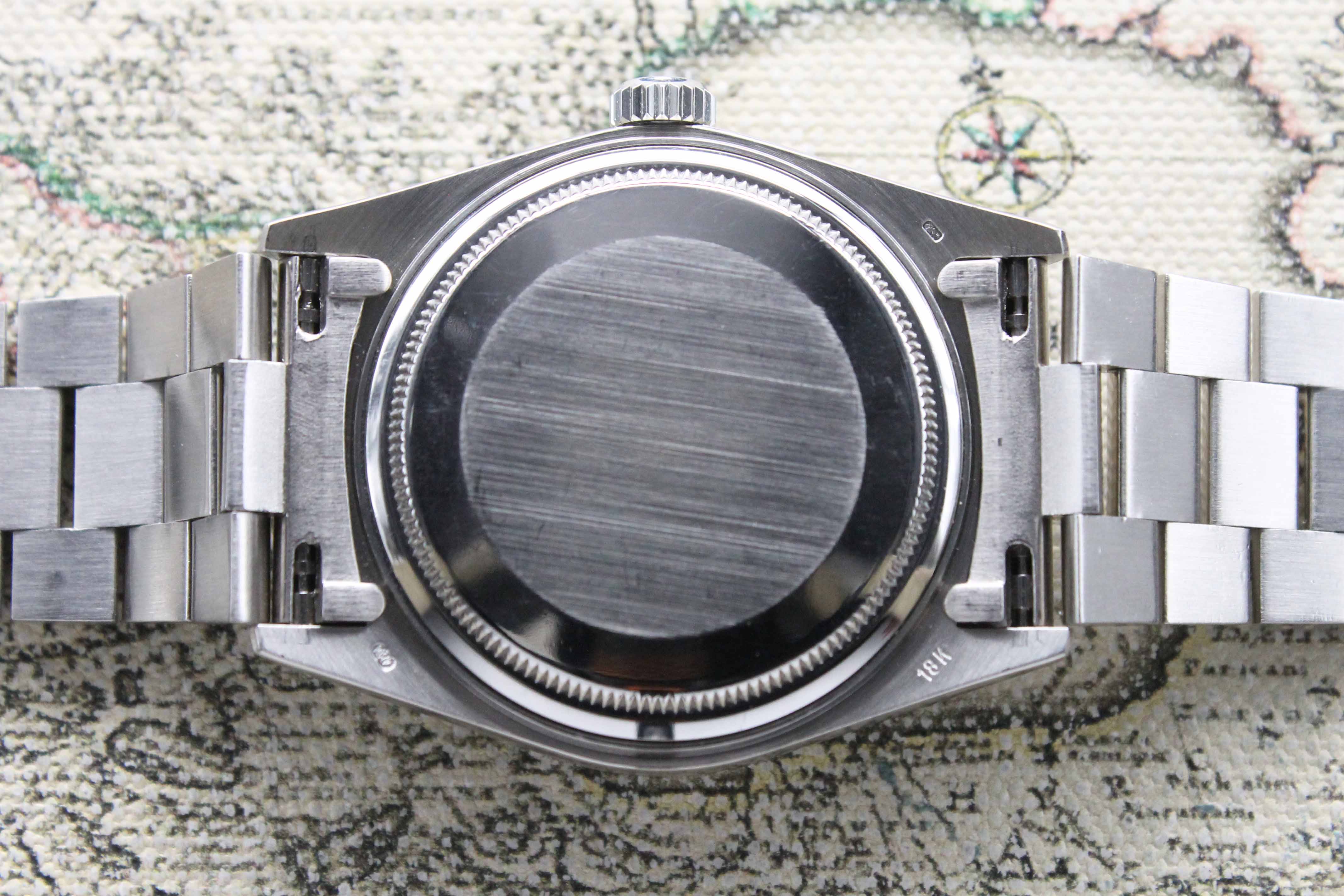 1988 Rolex Day Date Silver Diamond Dial Ref. 18039