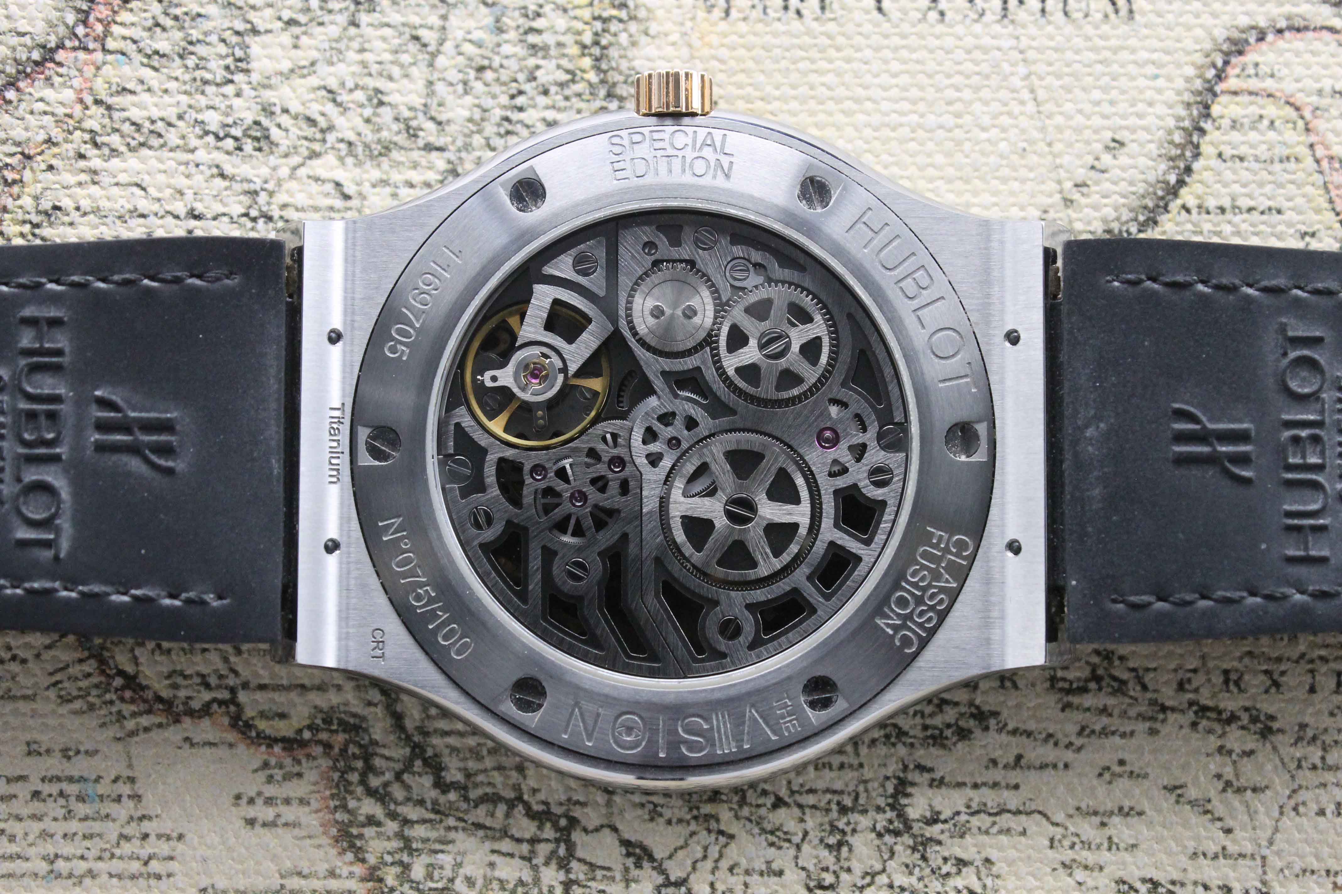 2016 Hublot Classic Fusion Vision III Dubai Edition Ref. H286 075/100 (Full Set)