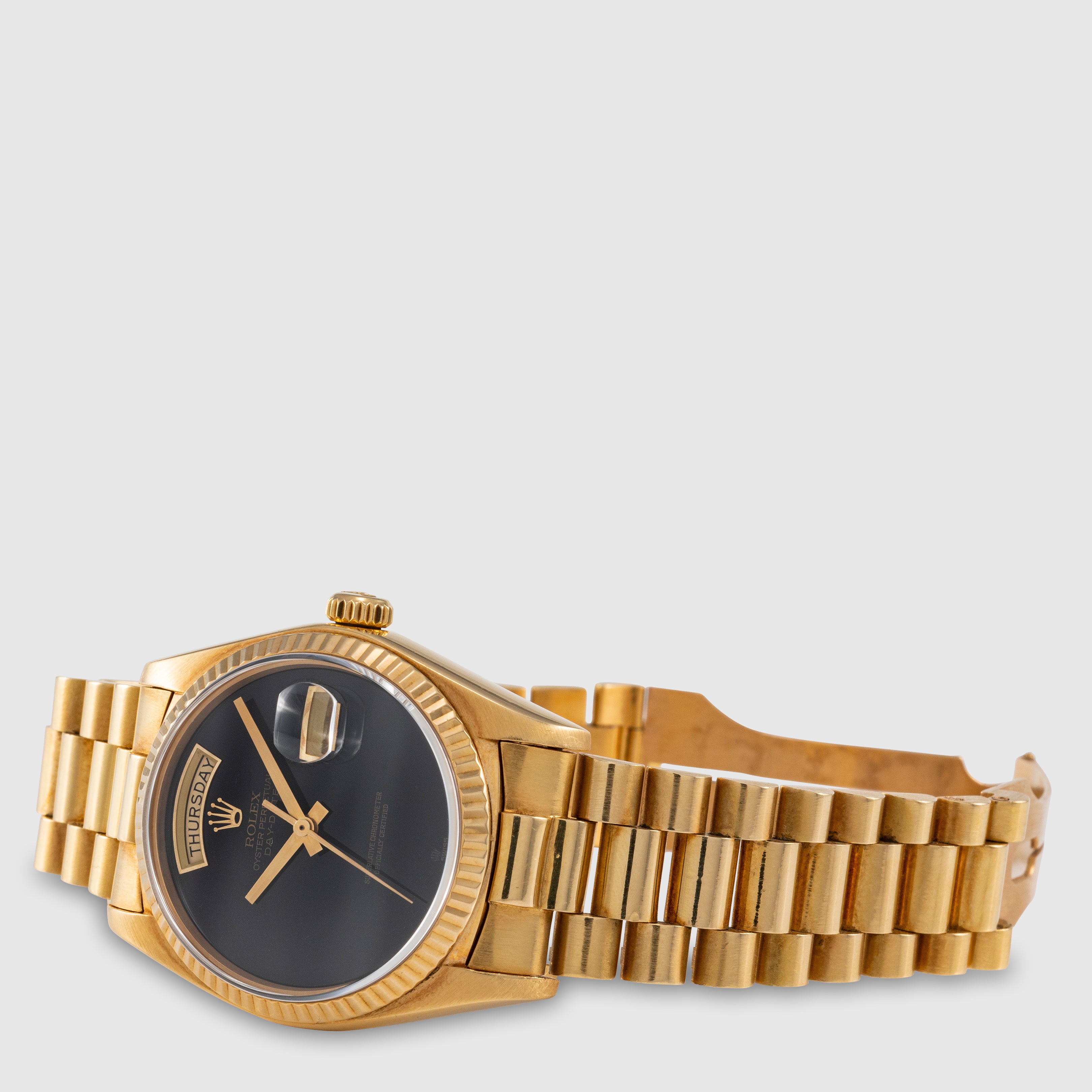 1985 Rolex Day Date Onyx Dial Ref. 18038