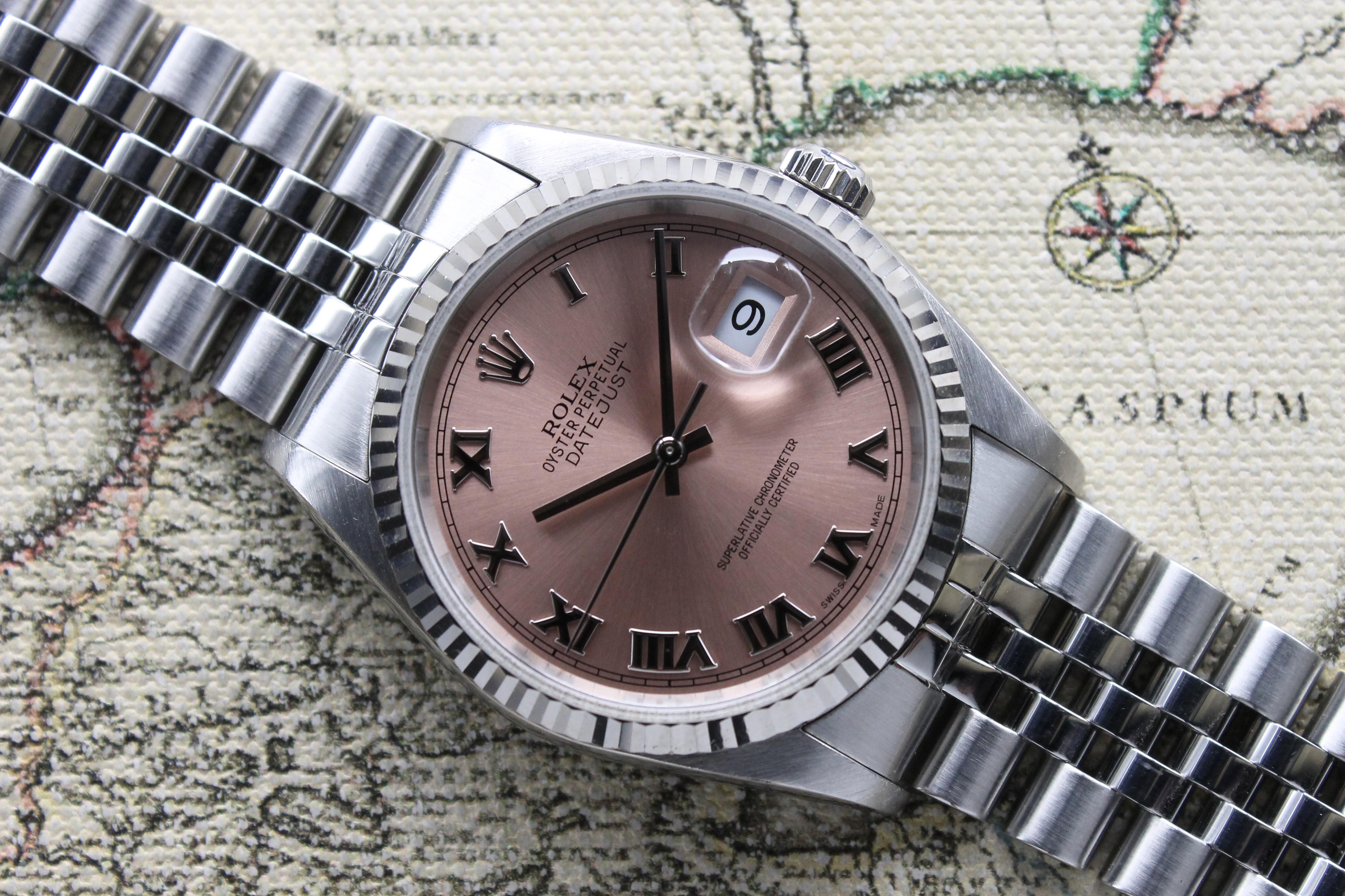 2003 Rolex Datejust St/WG Salmon Dial Ref. 16234