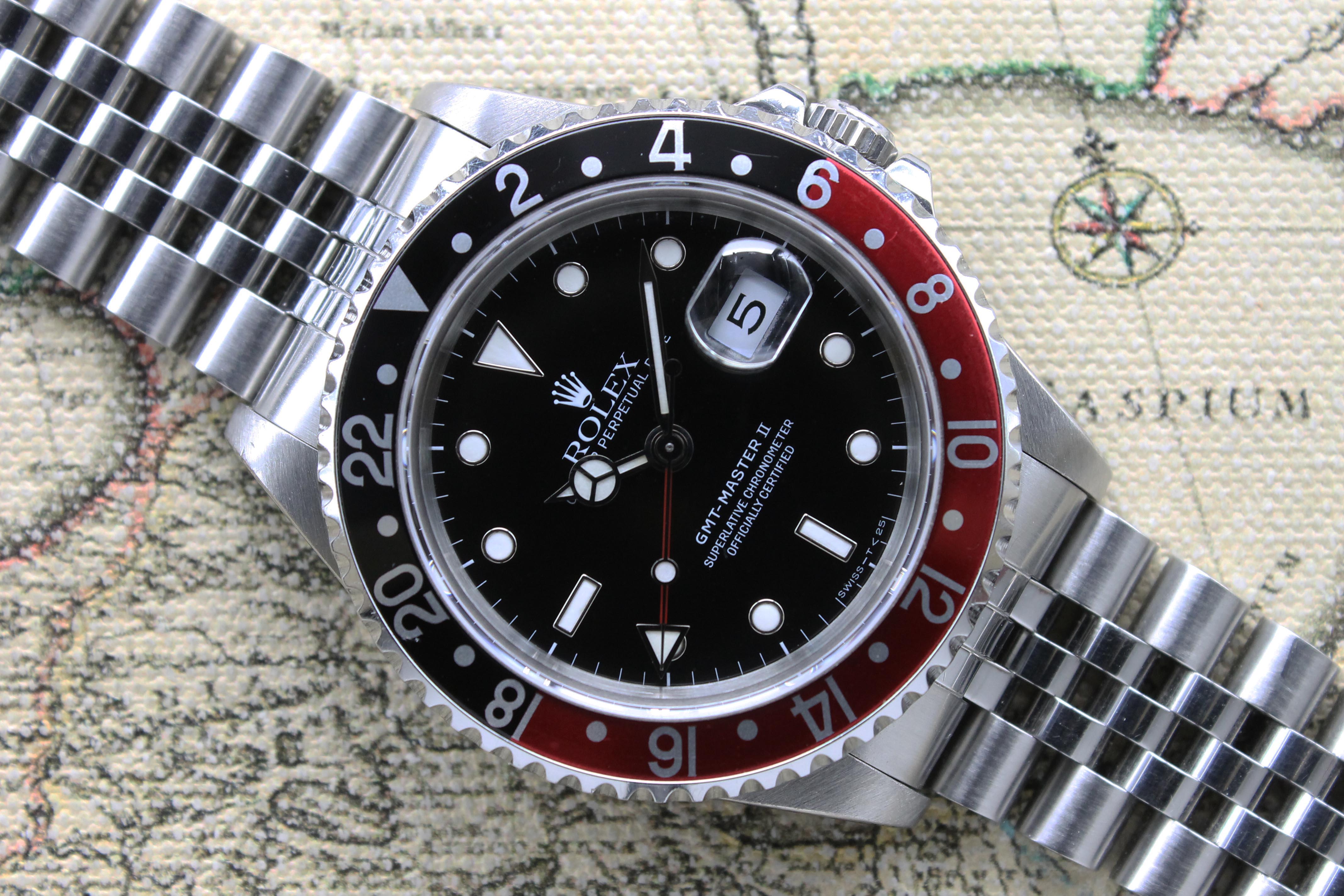 1991 Rolex GMT Master Coke Tritium Dial Ref. 16710 (Full Set)