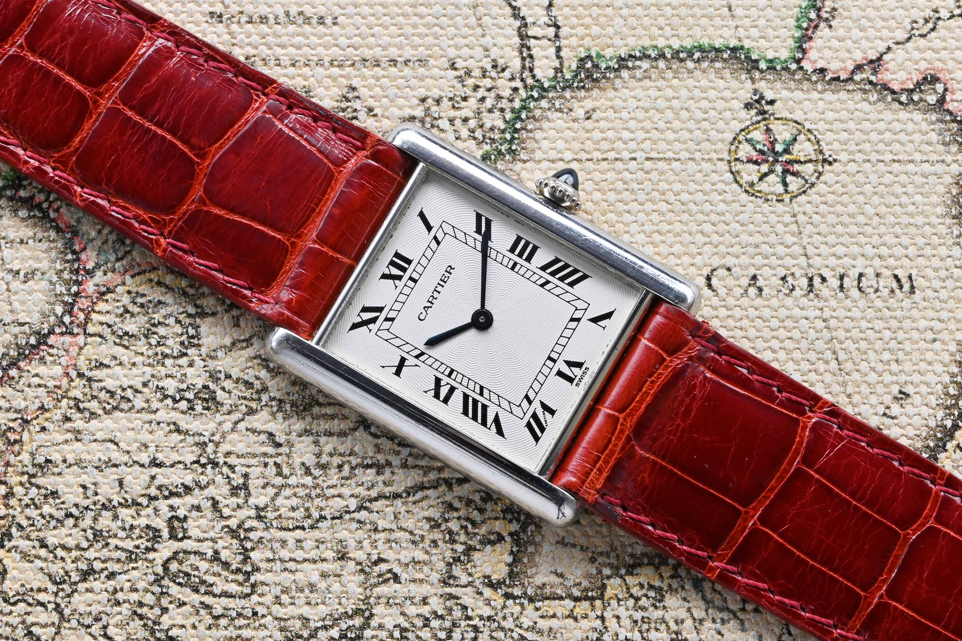 2000 Cartier Tank Louis Platinum Ref. 1601