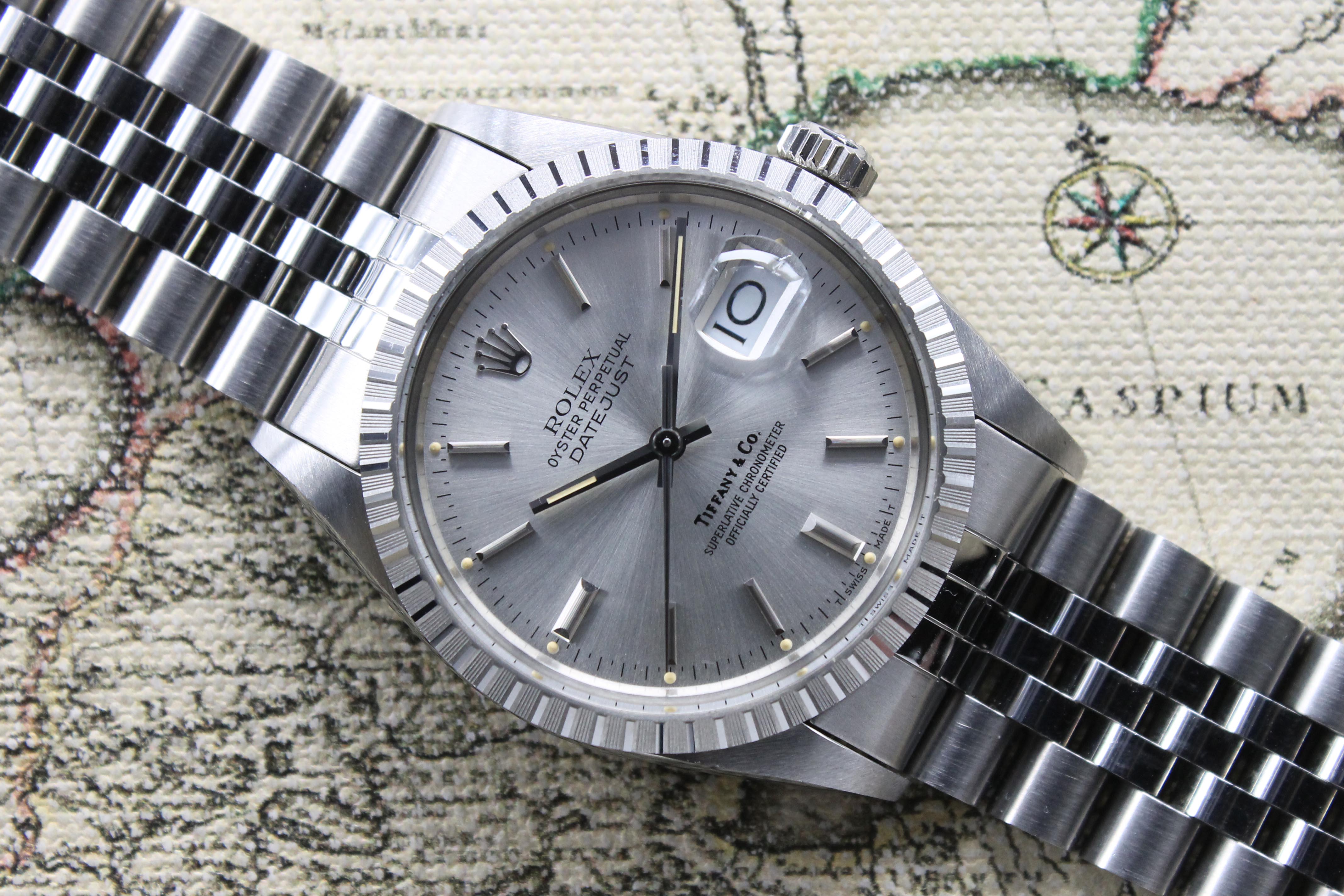 1987 Rolex Datejust NOS Tiffany & Co. Ref. 16030 (Full Set)