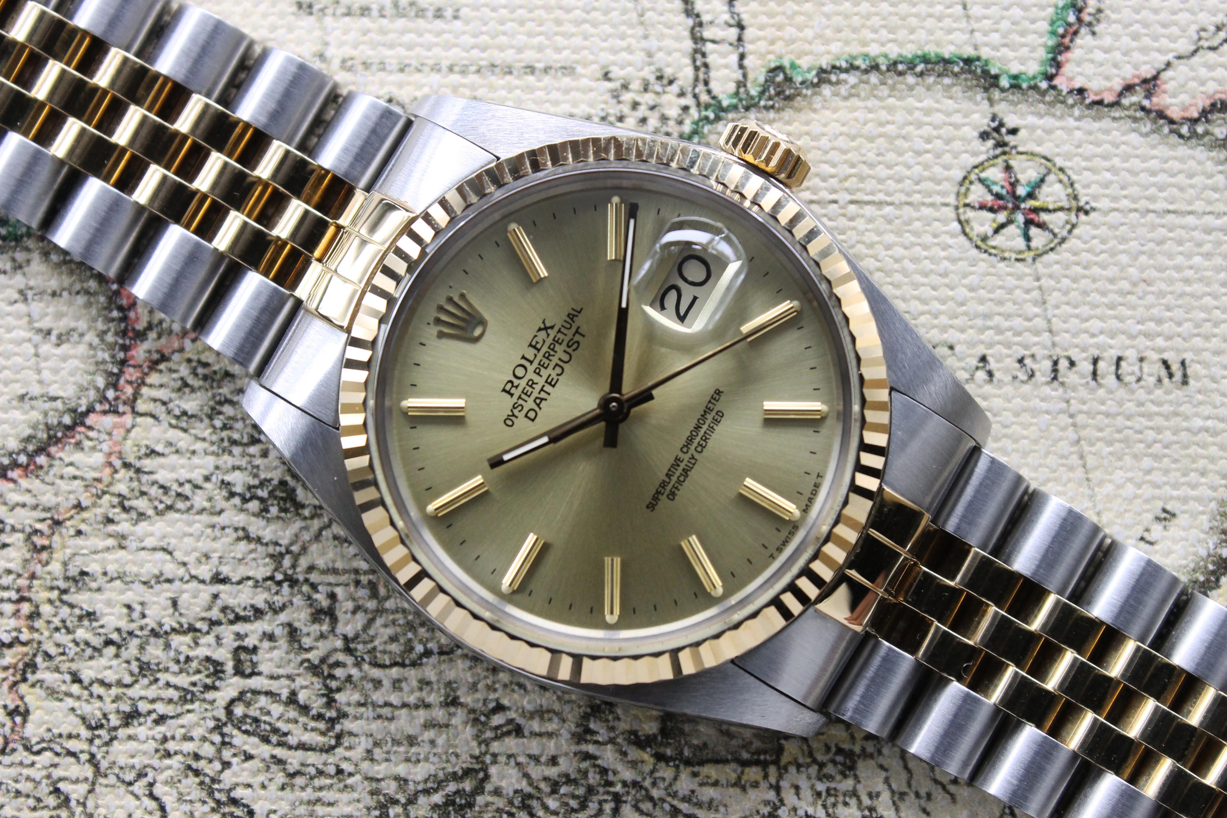 1985 Rolex Datejust St/G NOS Ref. 16013 (Full Set)
