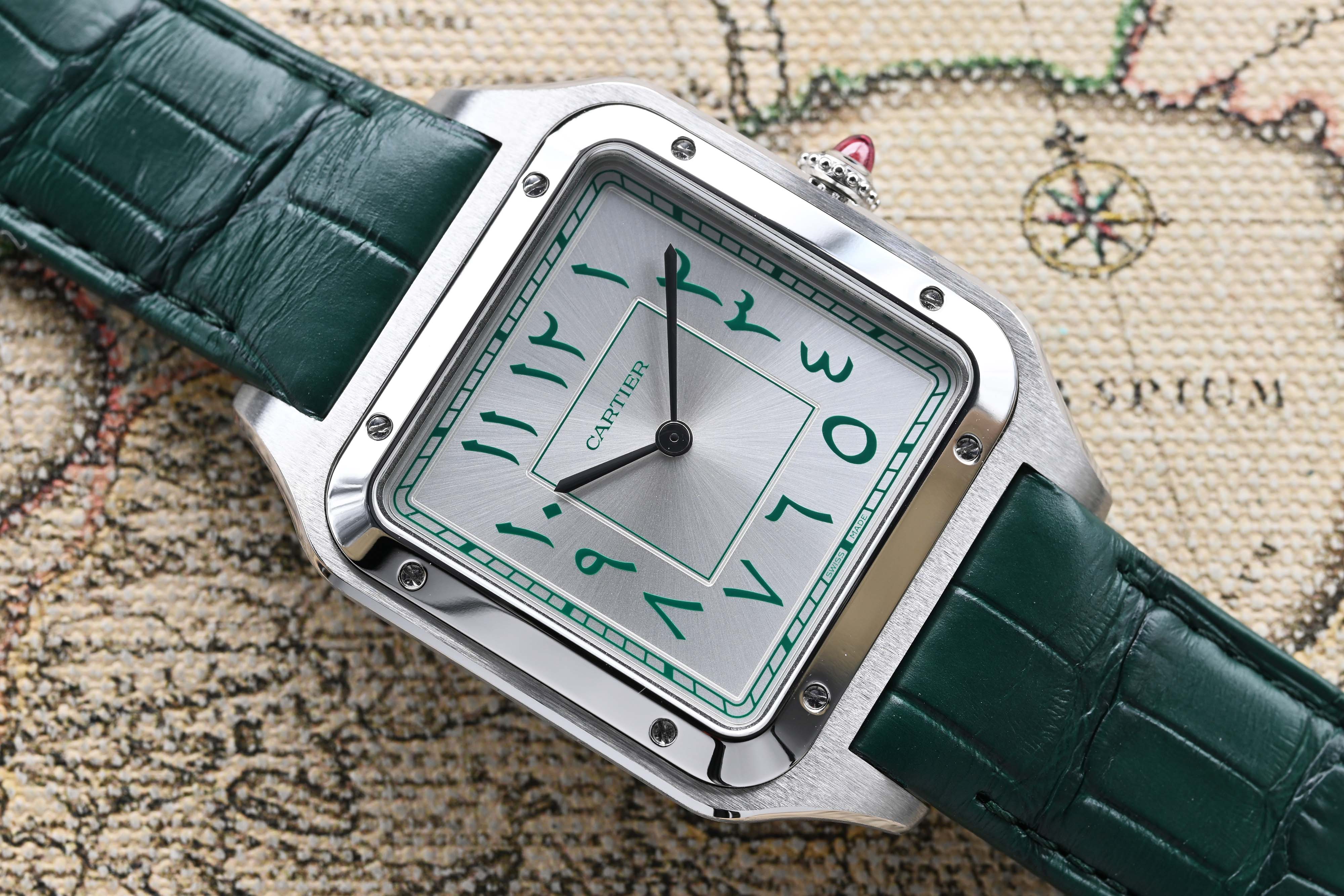 2022 Cartier Santos Dumont Platinum Middle East Limited Edition Ref. WGSA0060 (New-Full Set)