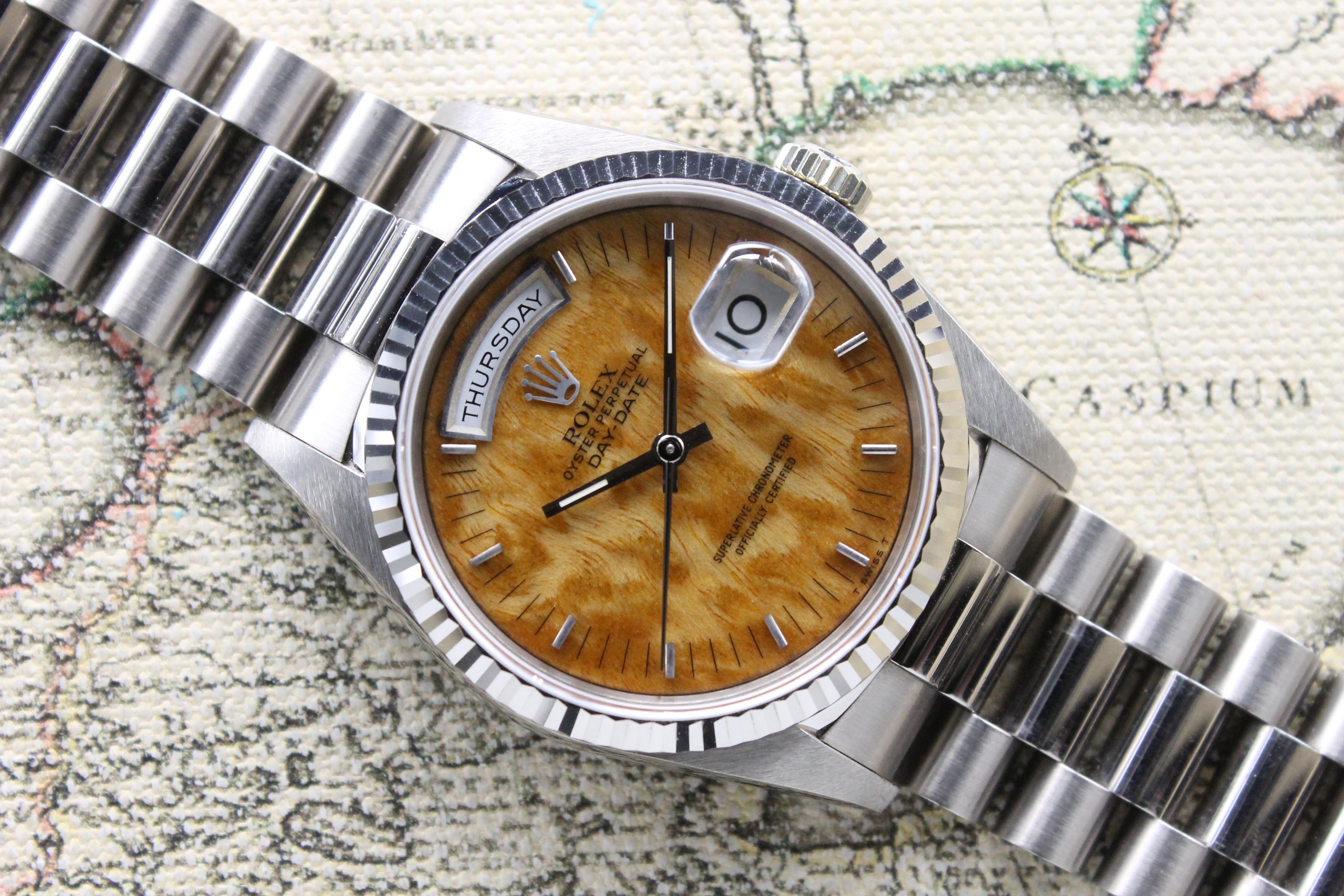 1994 Rolex Day Date Wood Dial Ref. 18239