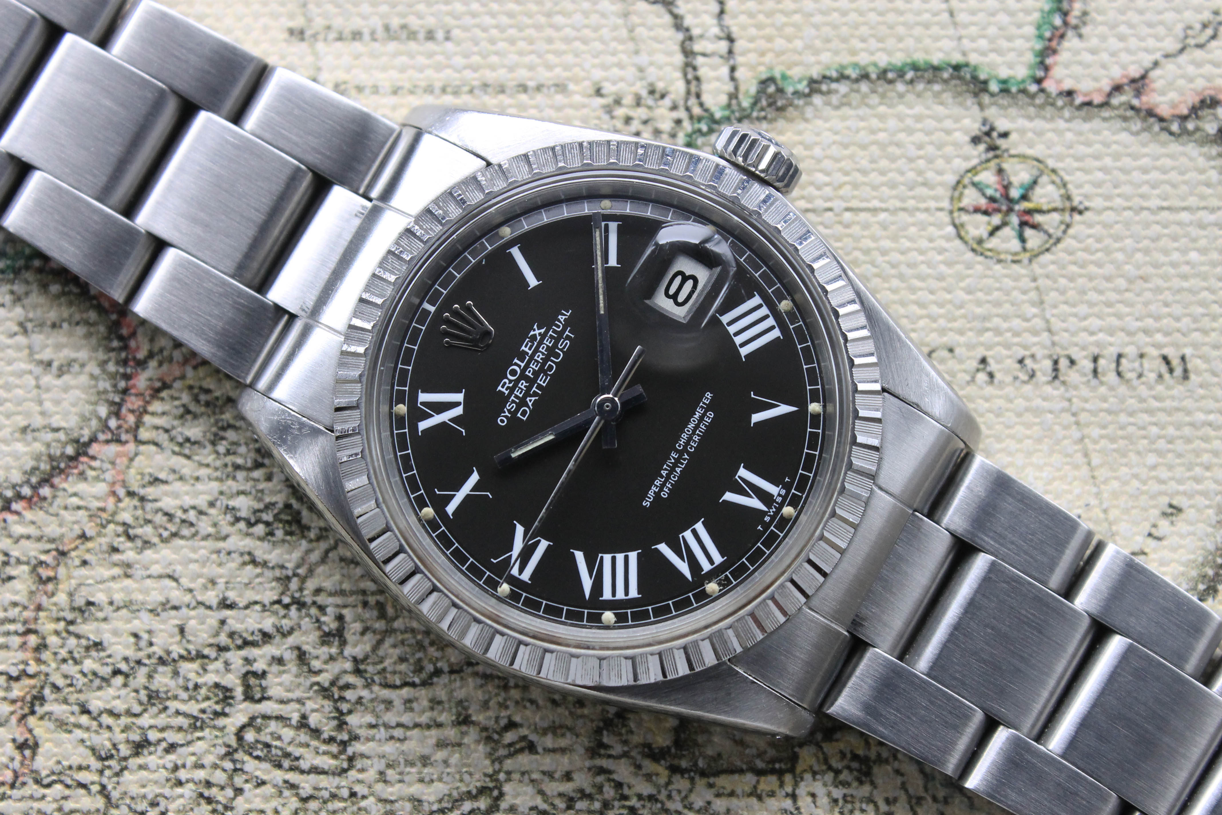 1974 Rolex Datejust Grey Buckley Dial Ref. 1603