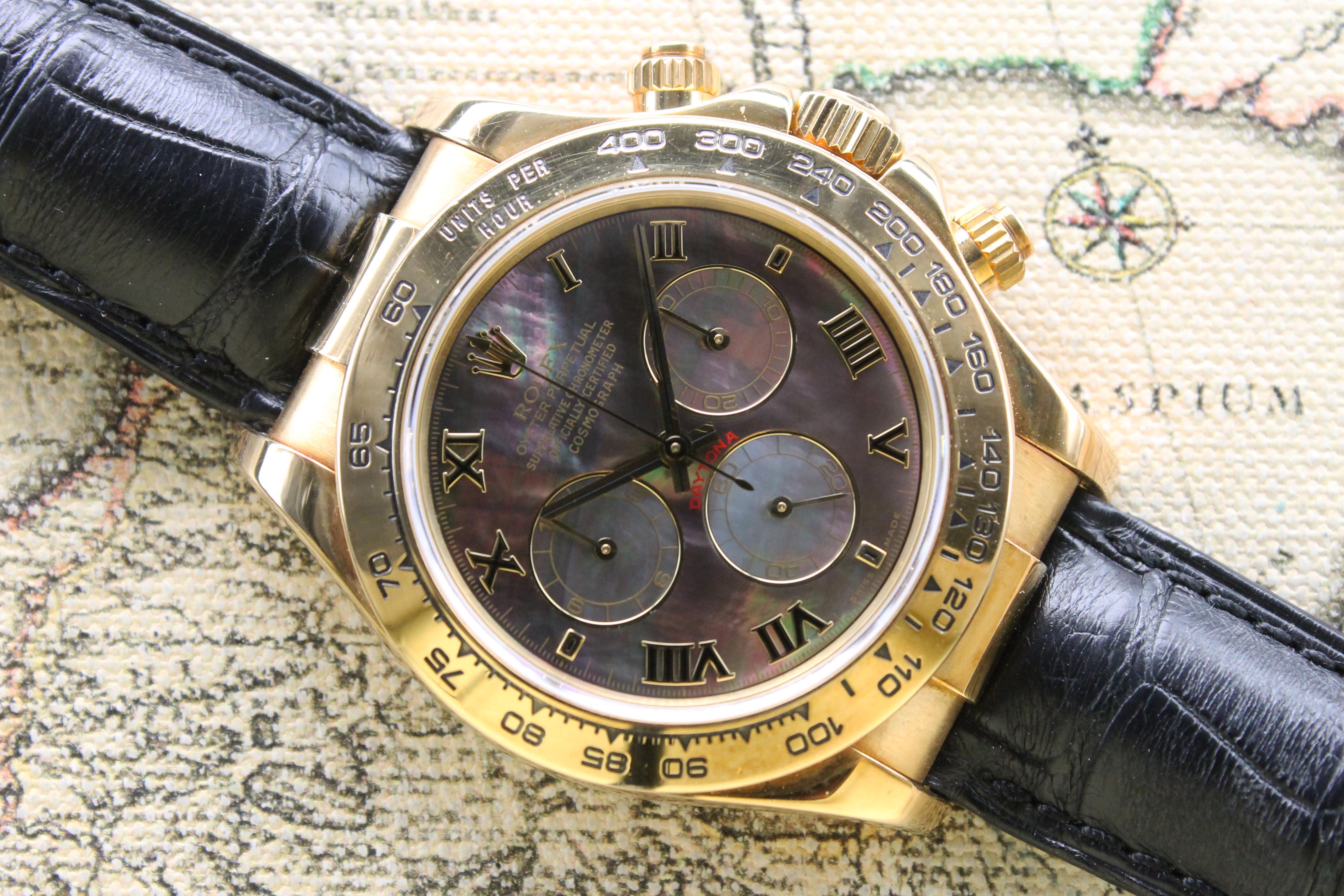 2000 Rolex Daytona Tahitian MOP Dial Ref. 116518 (with Papers)
