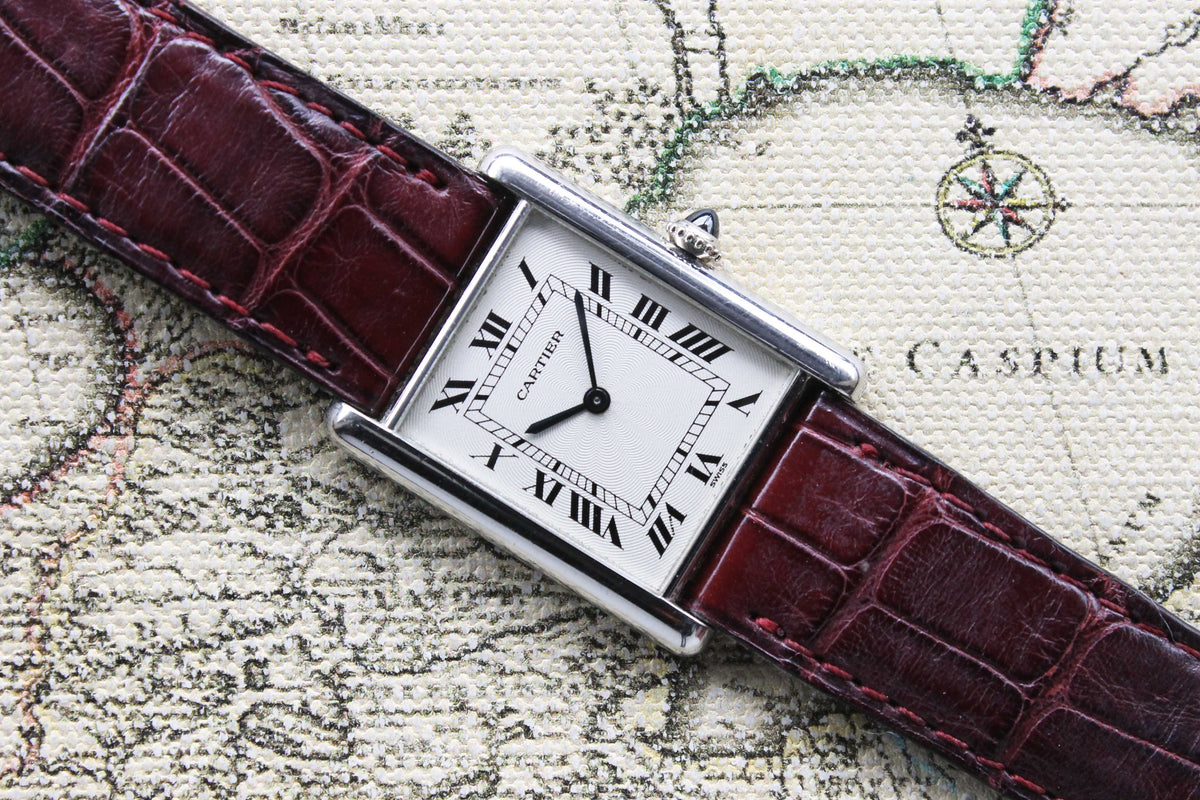 2000 Cartier Tank Louis Platinum Ref. 1601 1