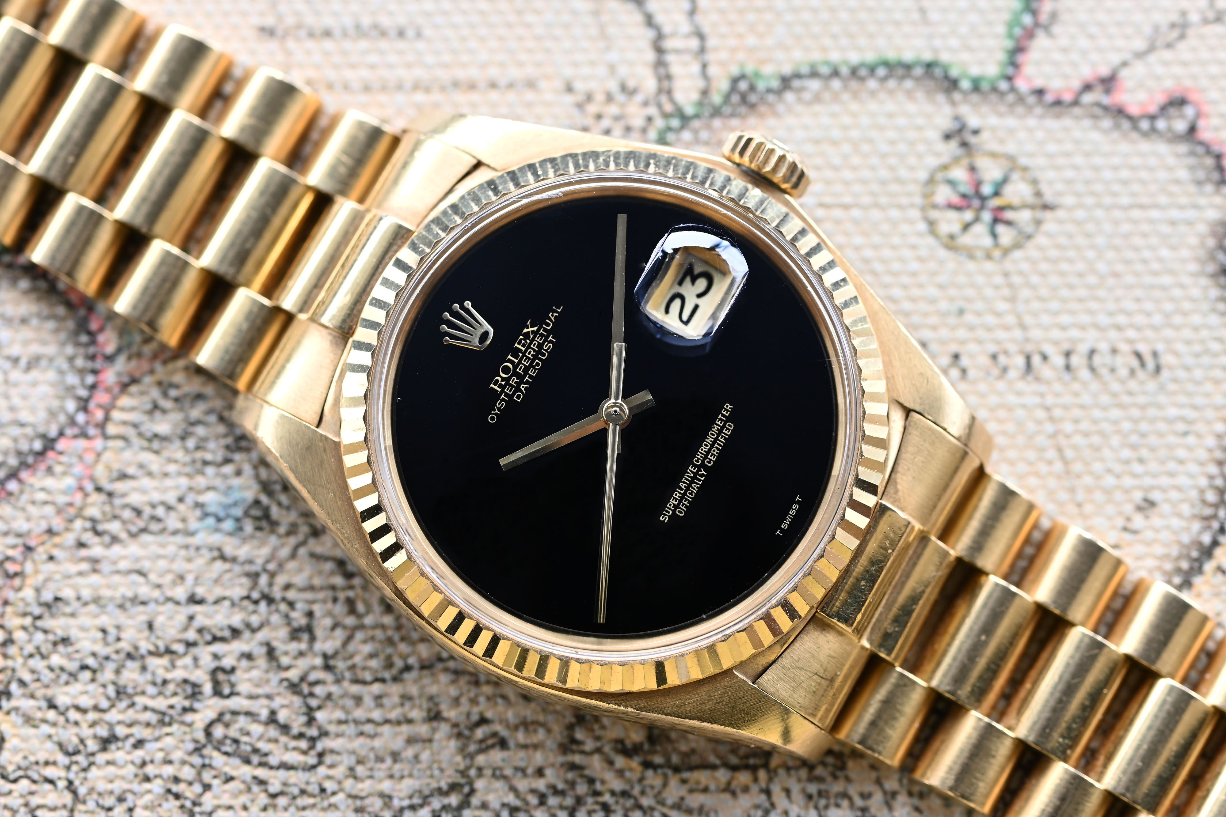 1978 Rolex Datejust Onyx Dial Ref. 1601