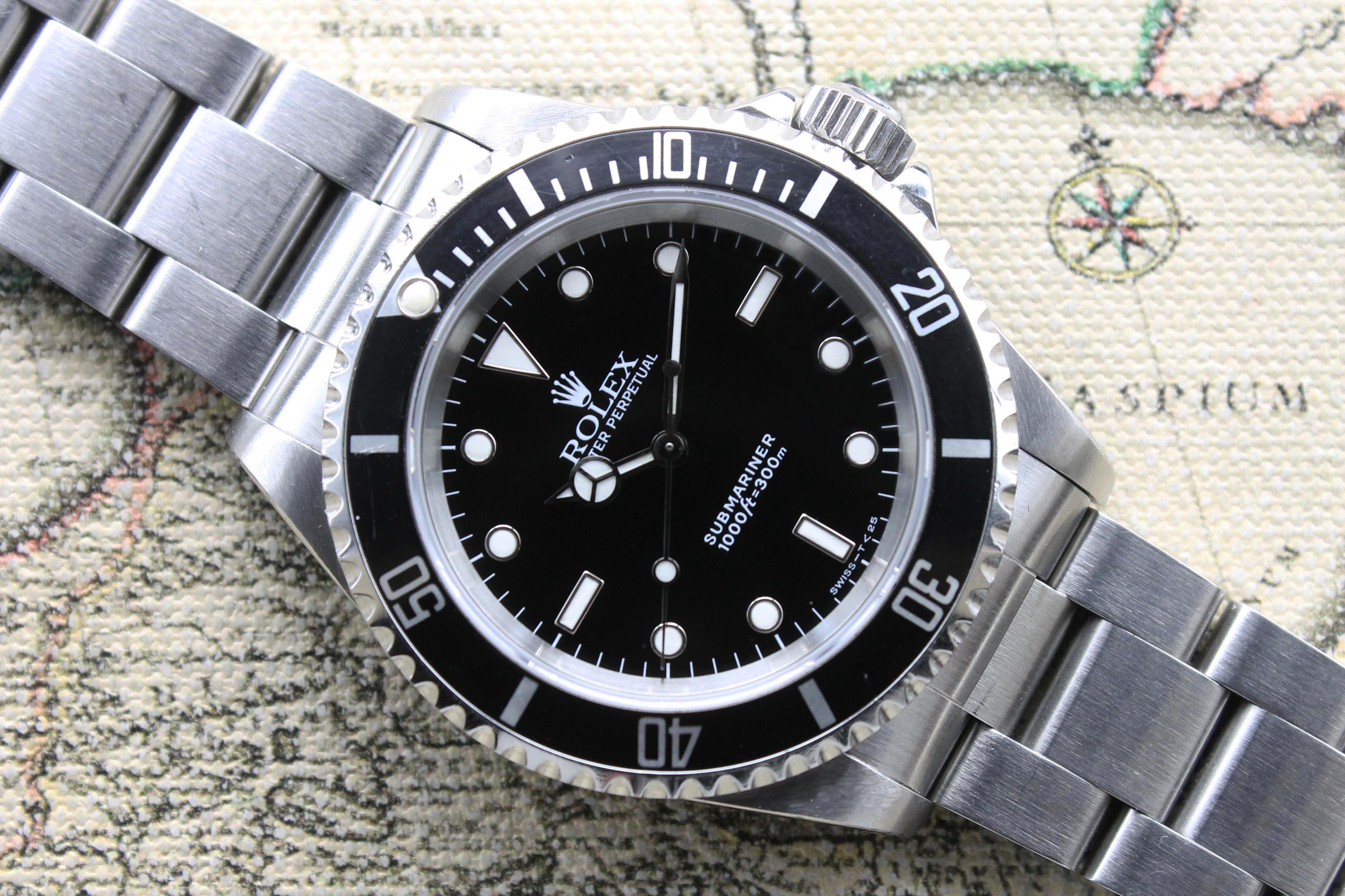1991 Rolex Submariner Tritium Dial Ref. 14060 (with Papers)