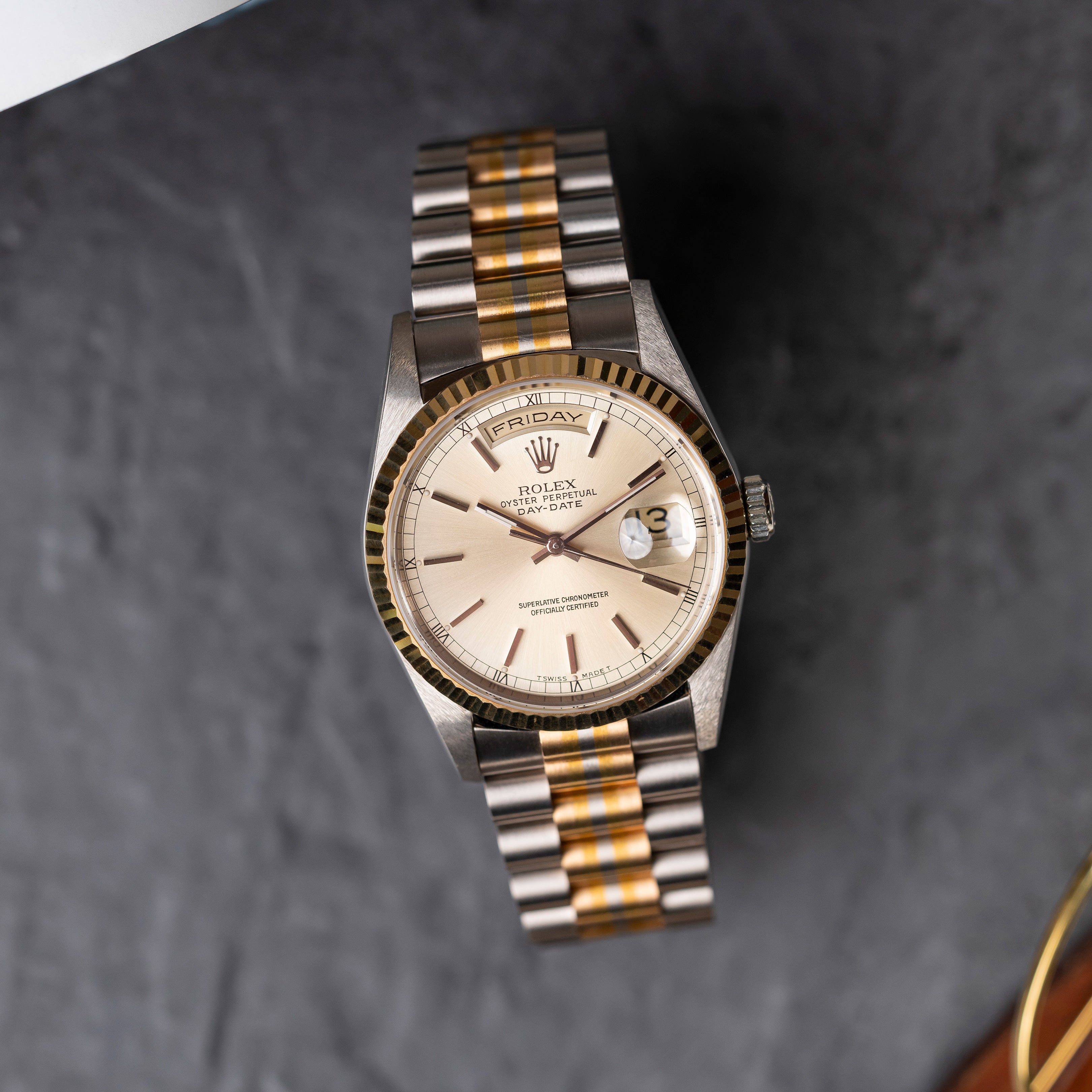 1993 Rolex Day Date Tridor Ref. 18239B (with Papers & RSC)