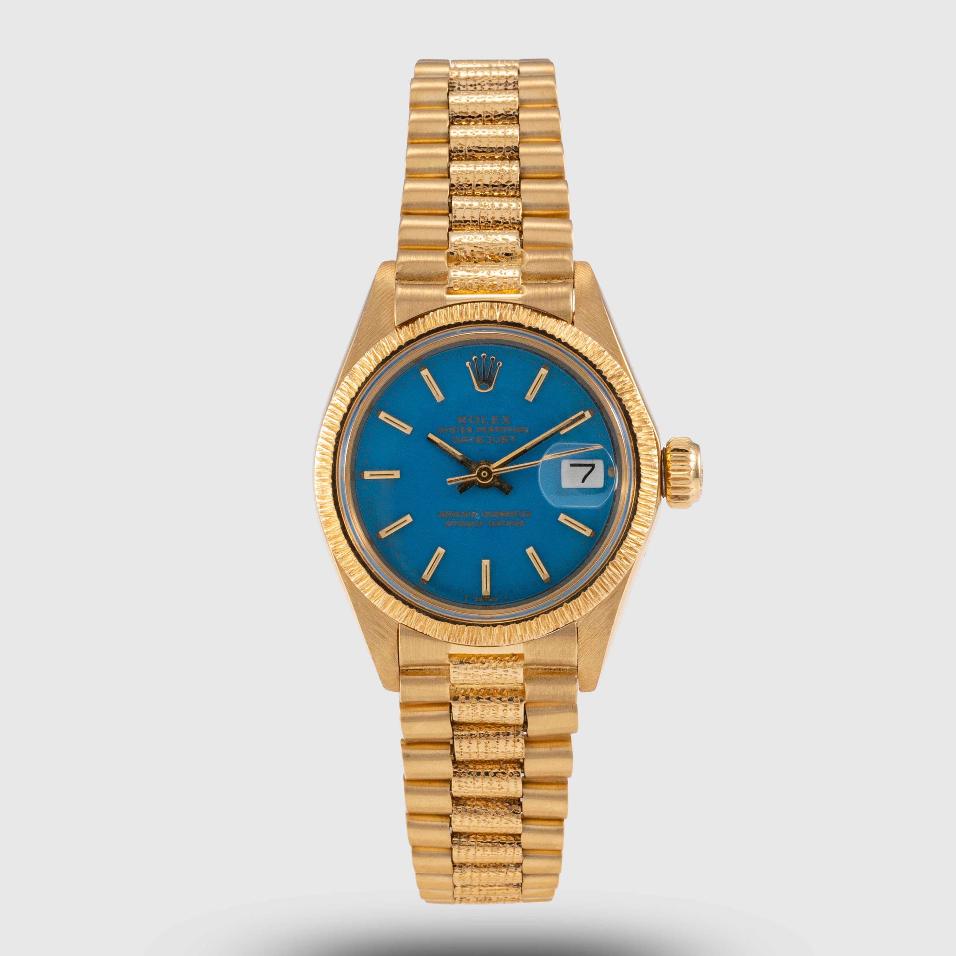 1972 Rolex Datejust Turquoise Stella Dial Ref. 6927