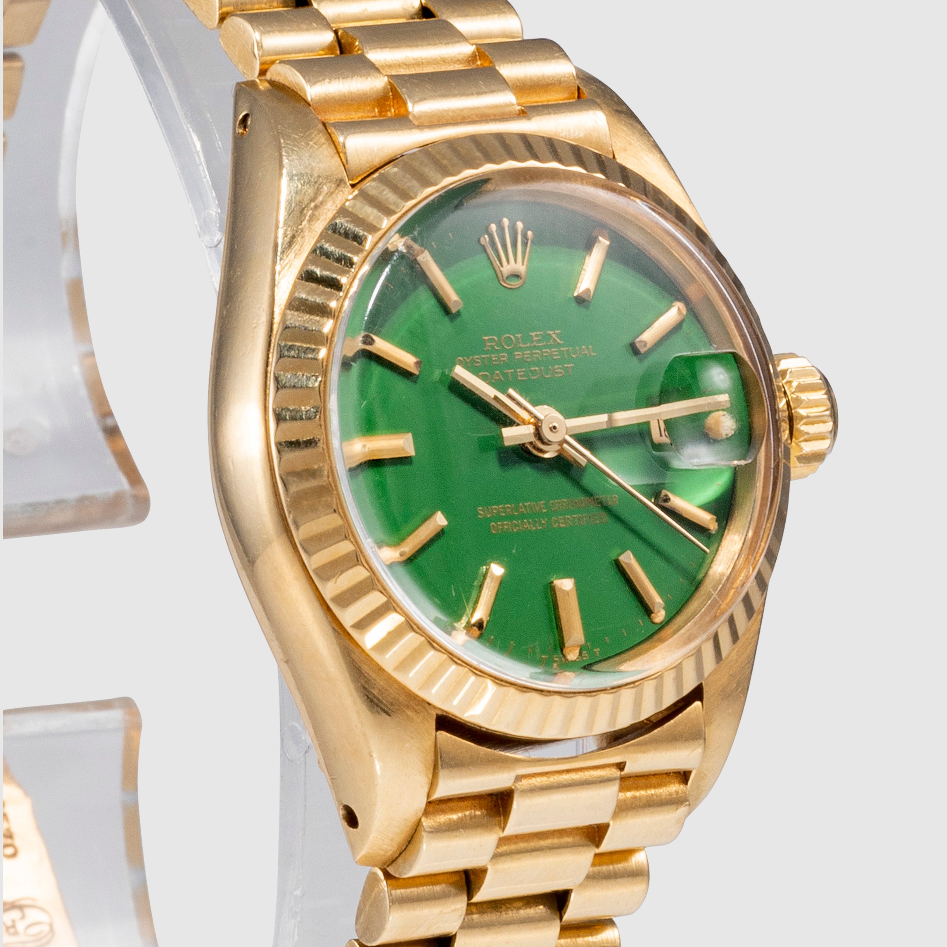 1979 Rolex Datejust Green Stella Dial Ref. 6917