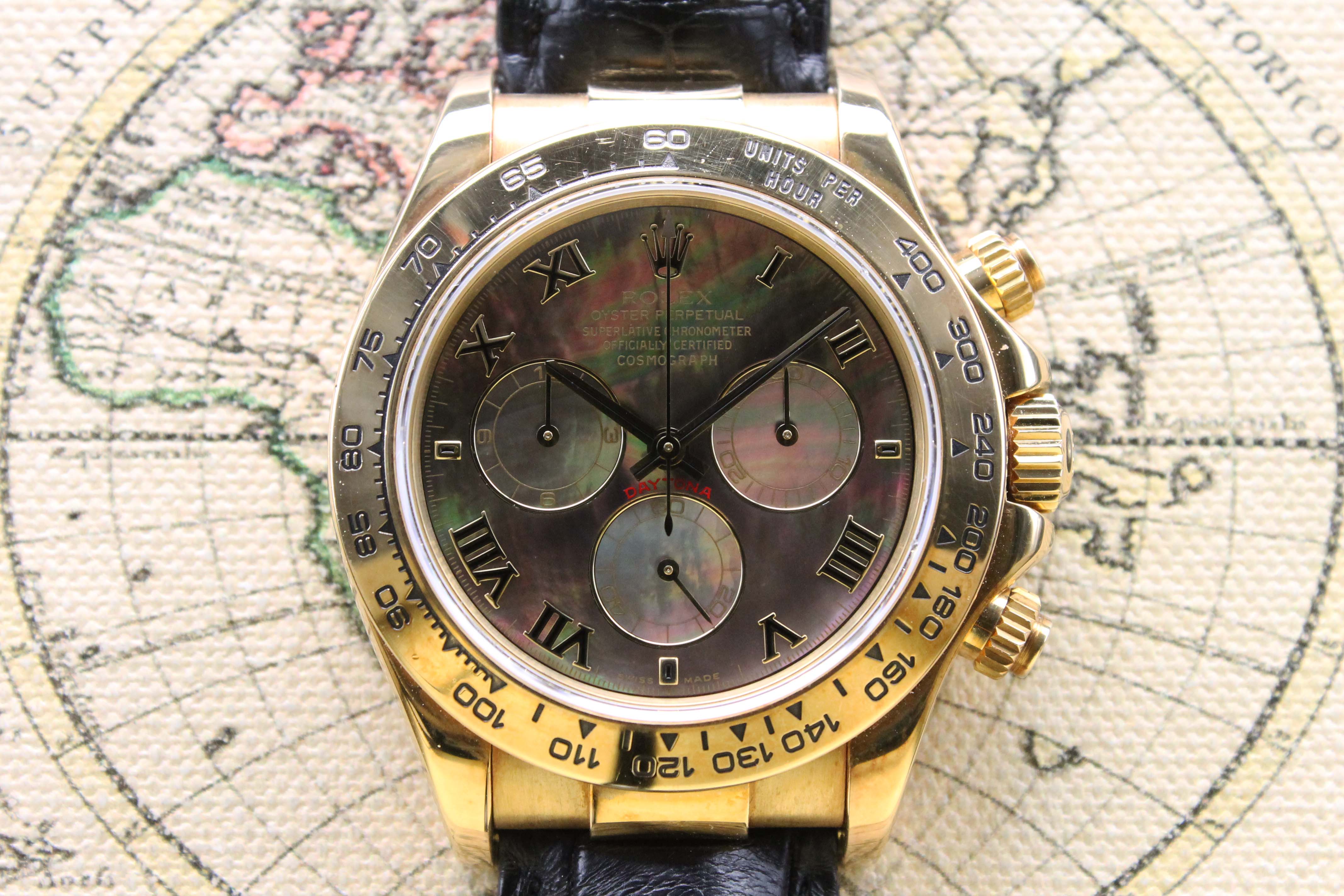 2000 Rolex Daytona Tahitian MOP Dial Ref. 116518 (with Papers)