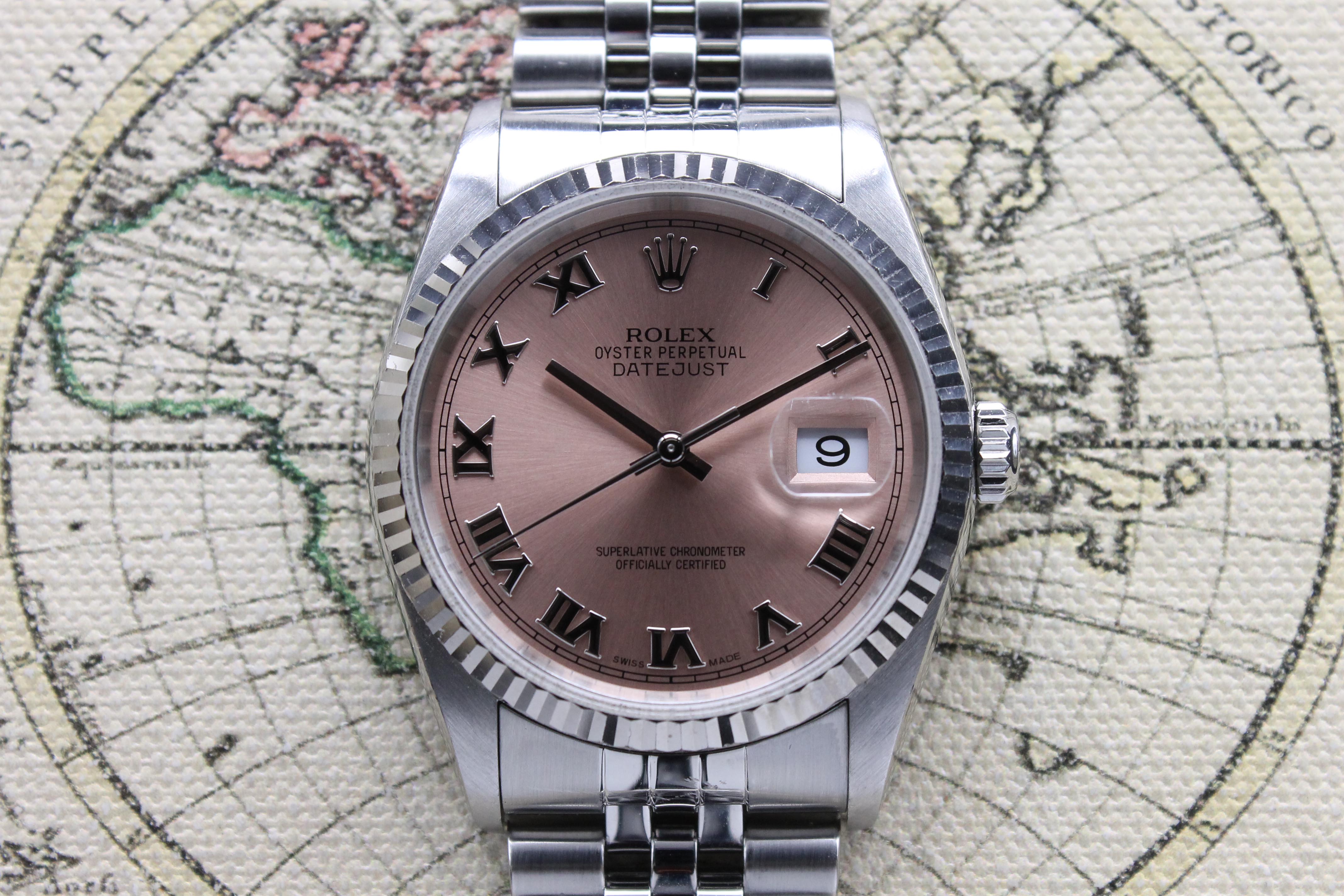 2003 Rolex Datejust St/WG Salmon Dial Ref. 16234
