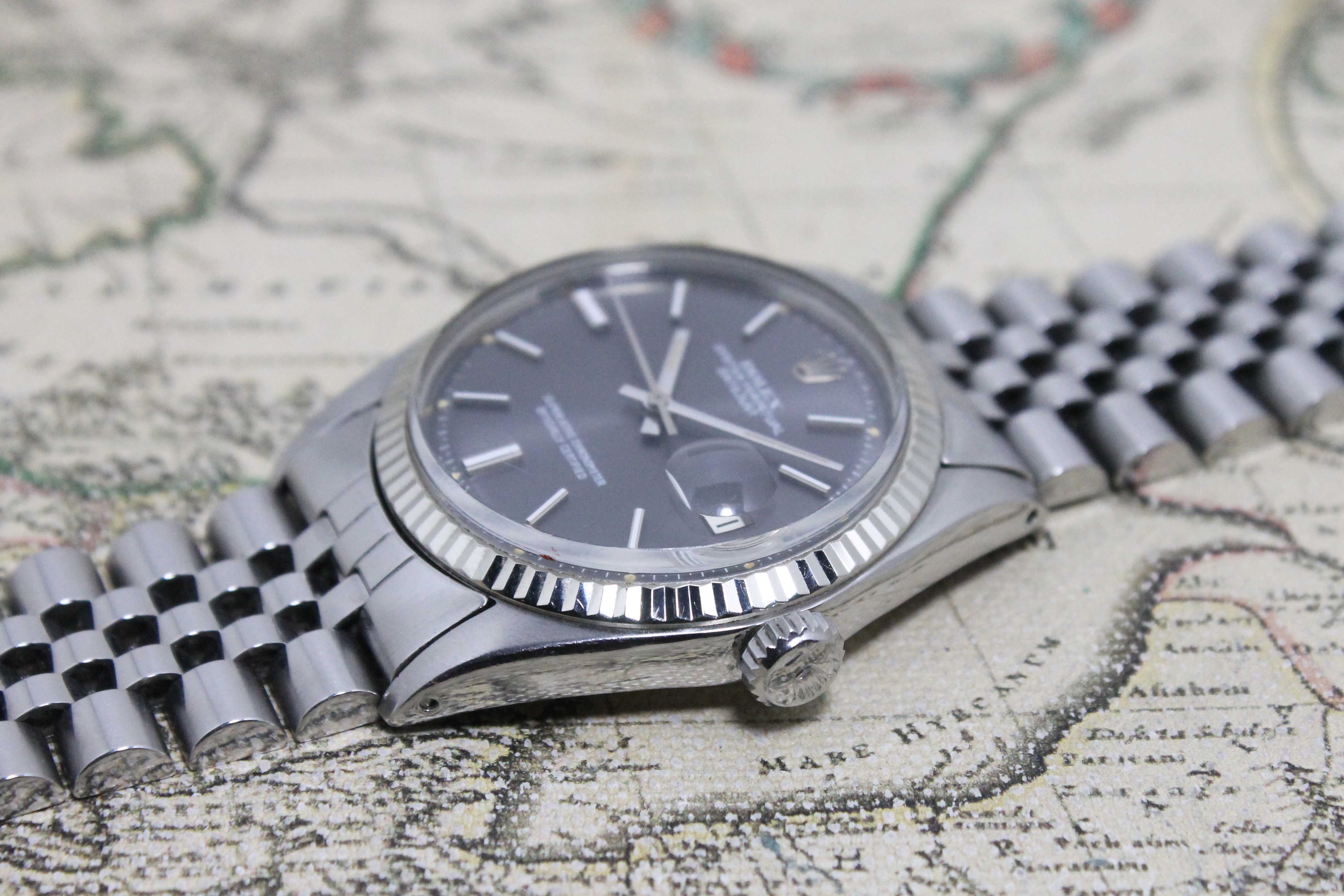 1973 Rolex Datejust St/WG Grey Sigma Dial Ref. 1601