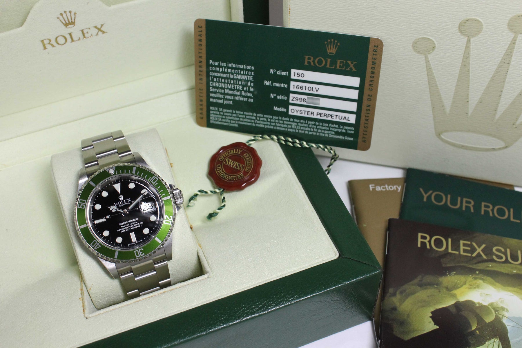 2006 Rolex Submariner 50th Anniversary Maxi MK4 Ref. 16610LV (Full Set)