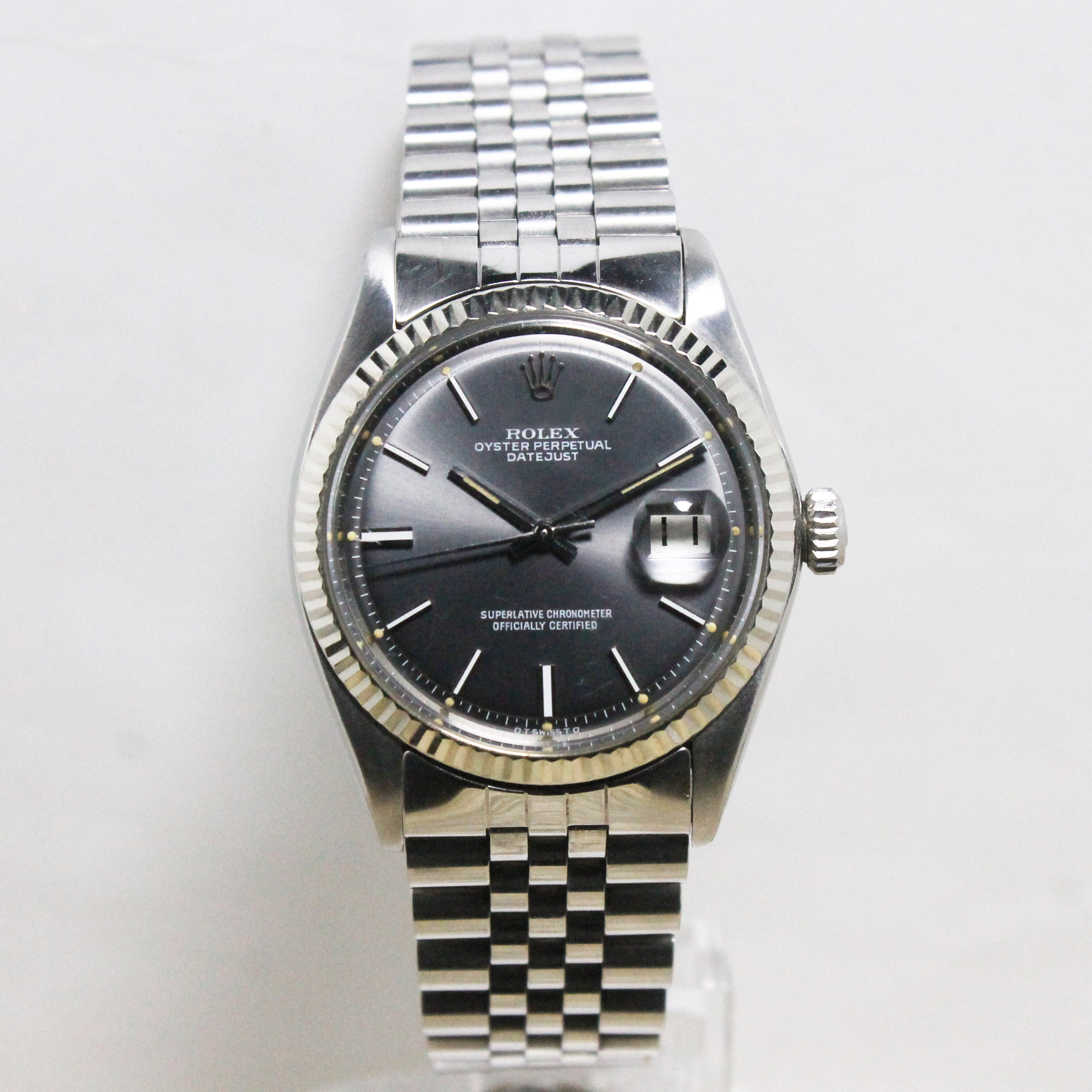 1973 Rolex Datejust St/WG Grey Sigma Dial Ref. 1601
