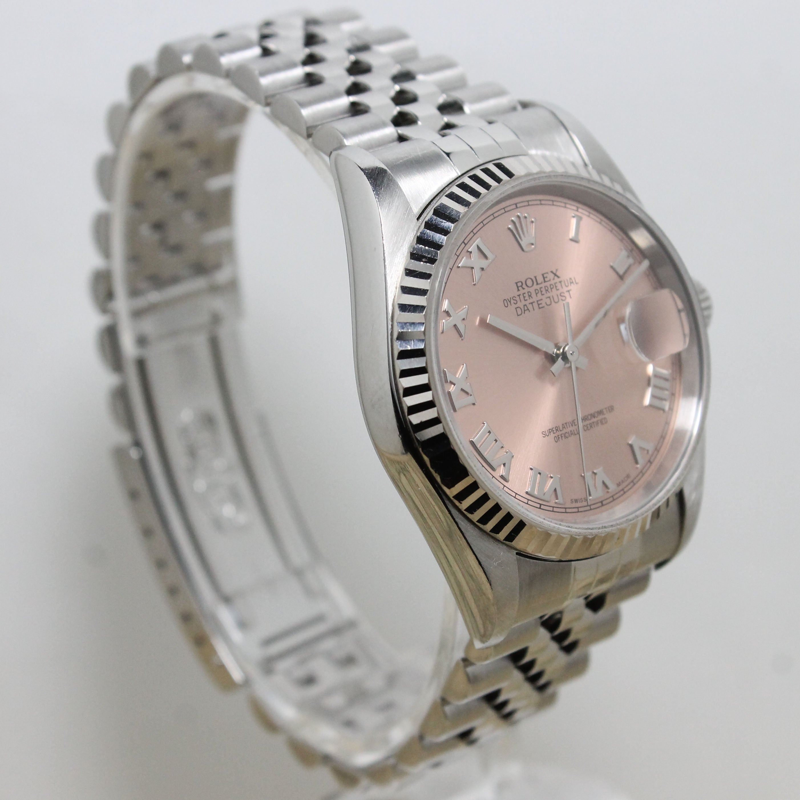 2003 Rolex Datejust St/WG Salmon Dial Ref. 16234