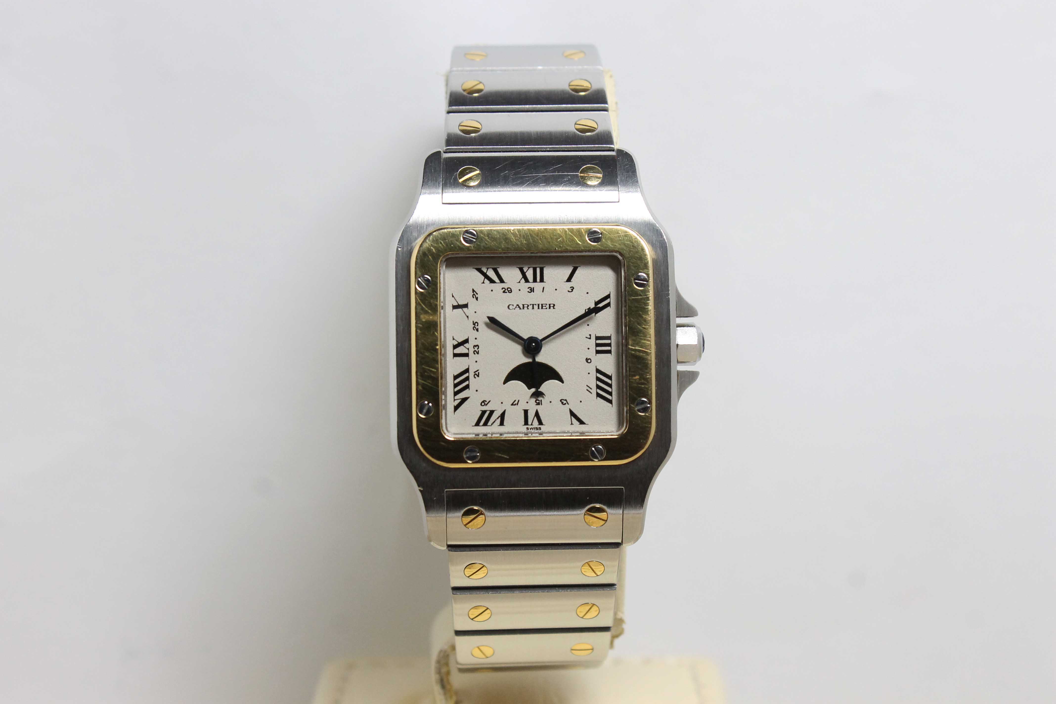 1989 Cartier Santos Galbee St/G Moon Phase Ref. 119901 (with Original Warranty Booklet)