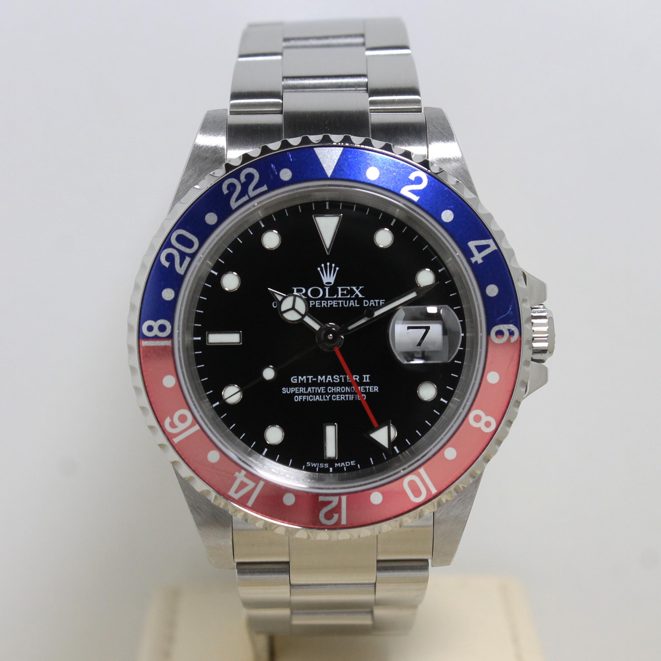 2001 Rolex GMT Master II Pepsi Ref. 16710 (Full Set)