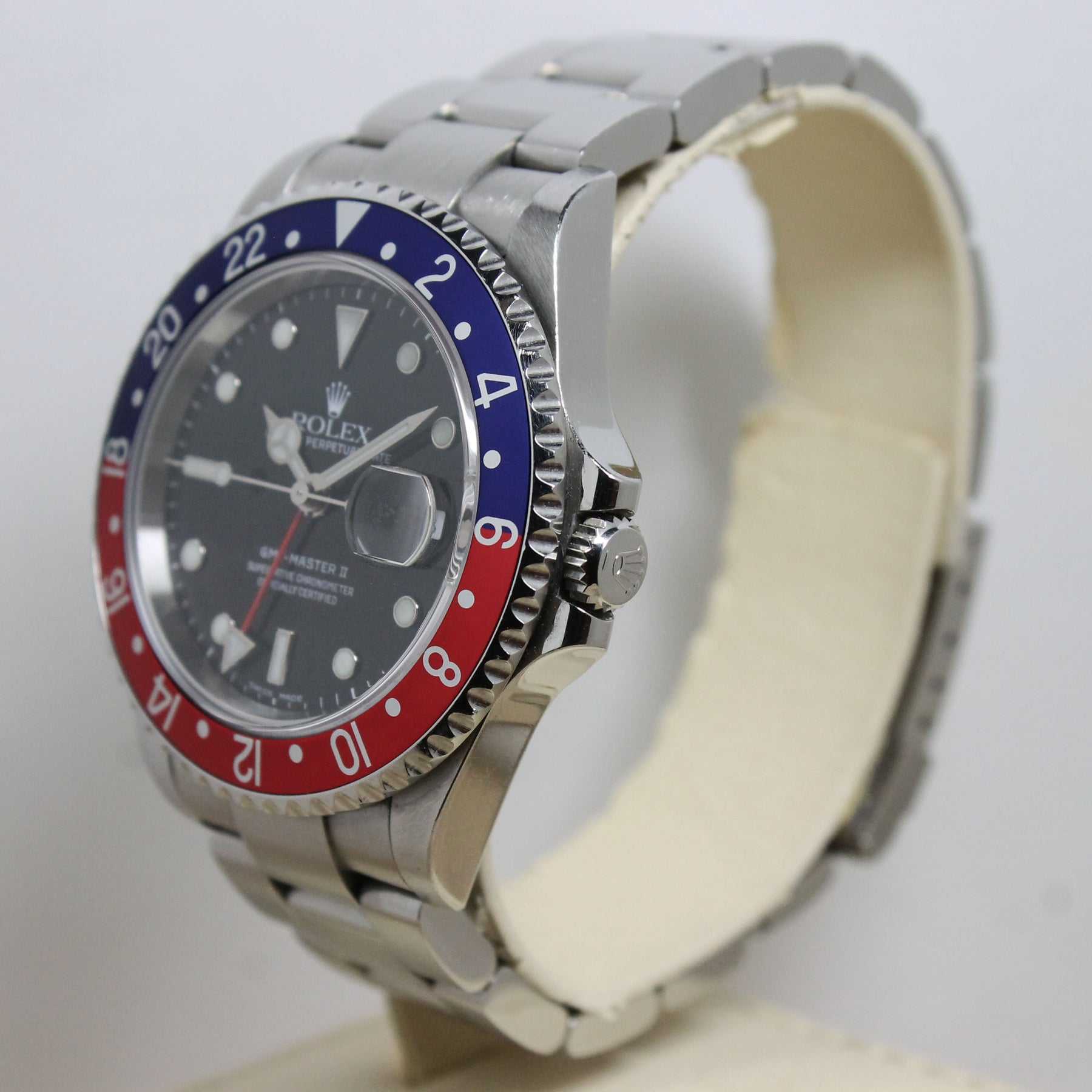 2005 Rolex GMT Master II Pepsi Unpolished Ref. 16710 (with Papers)