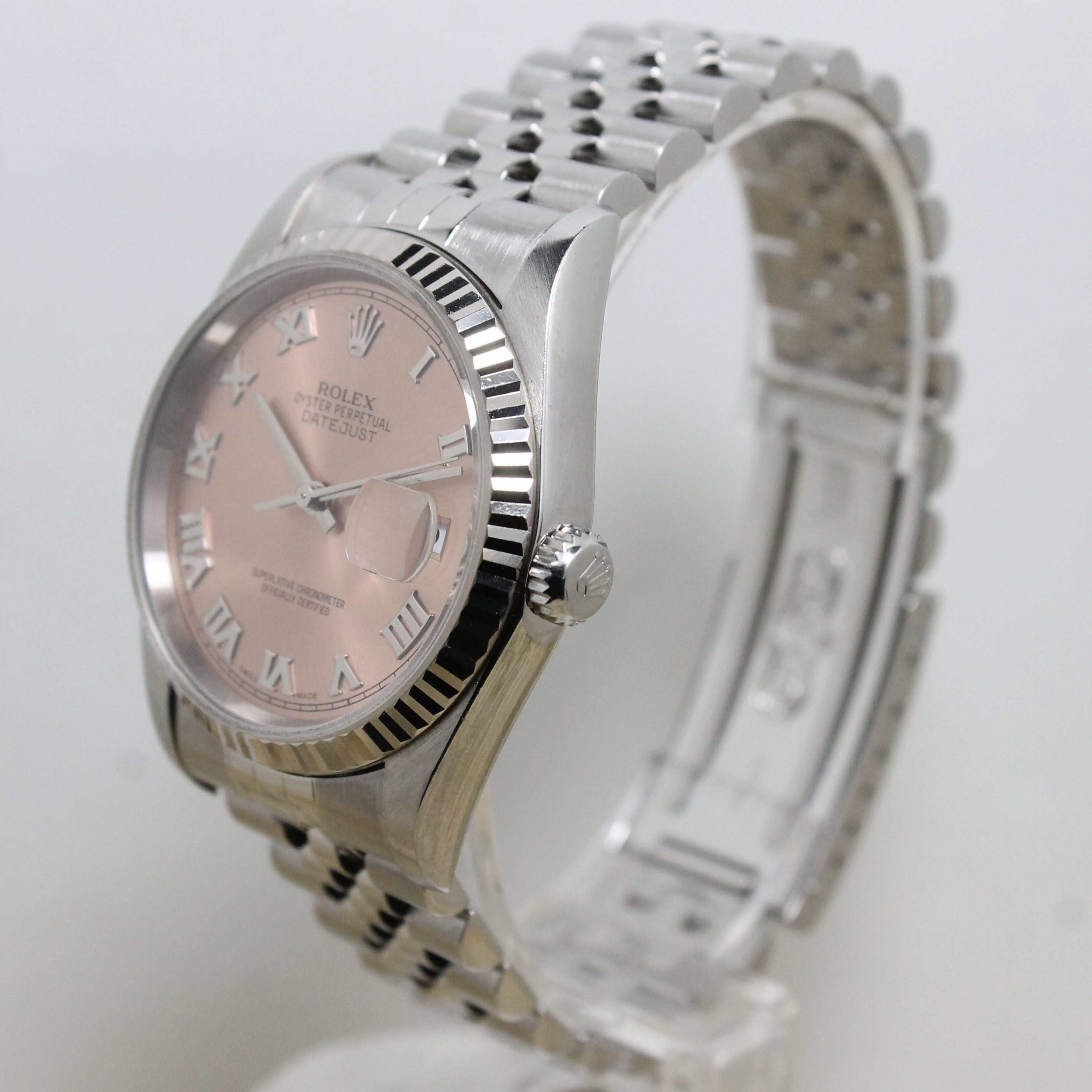 2003 Rolex Datejust St/WG Salmon Dial Ref. 16234