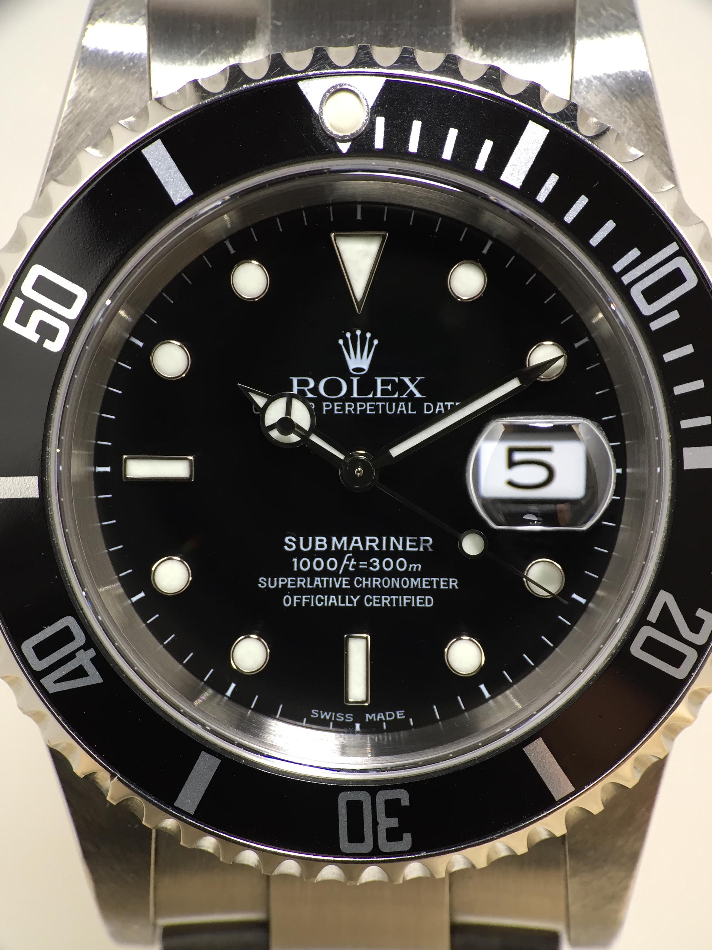 2004 Rolex Submariner Unpolished Ref. 16610