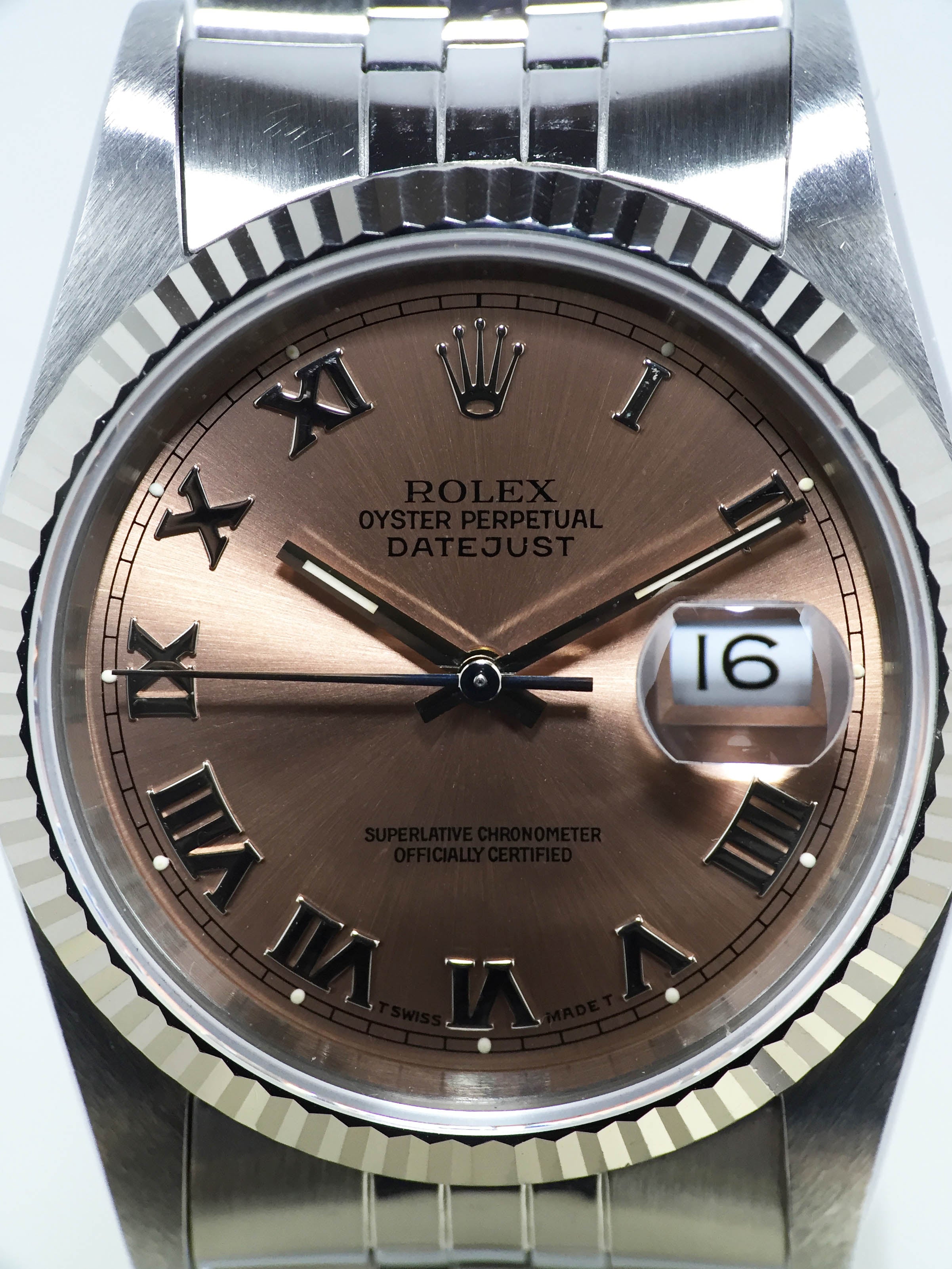 1993 Rolex Datejust St/WG Salmon Dial Ref. 16234