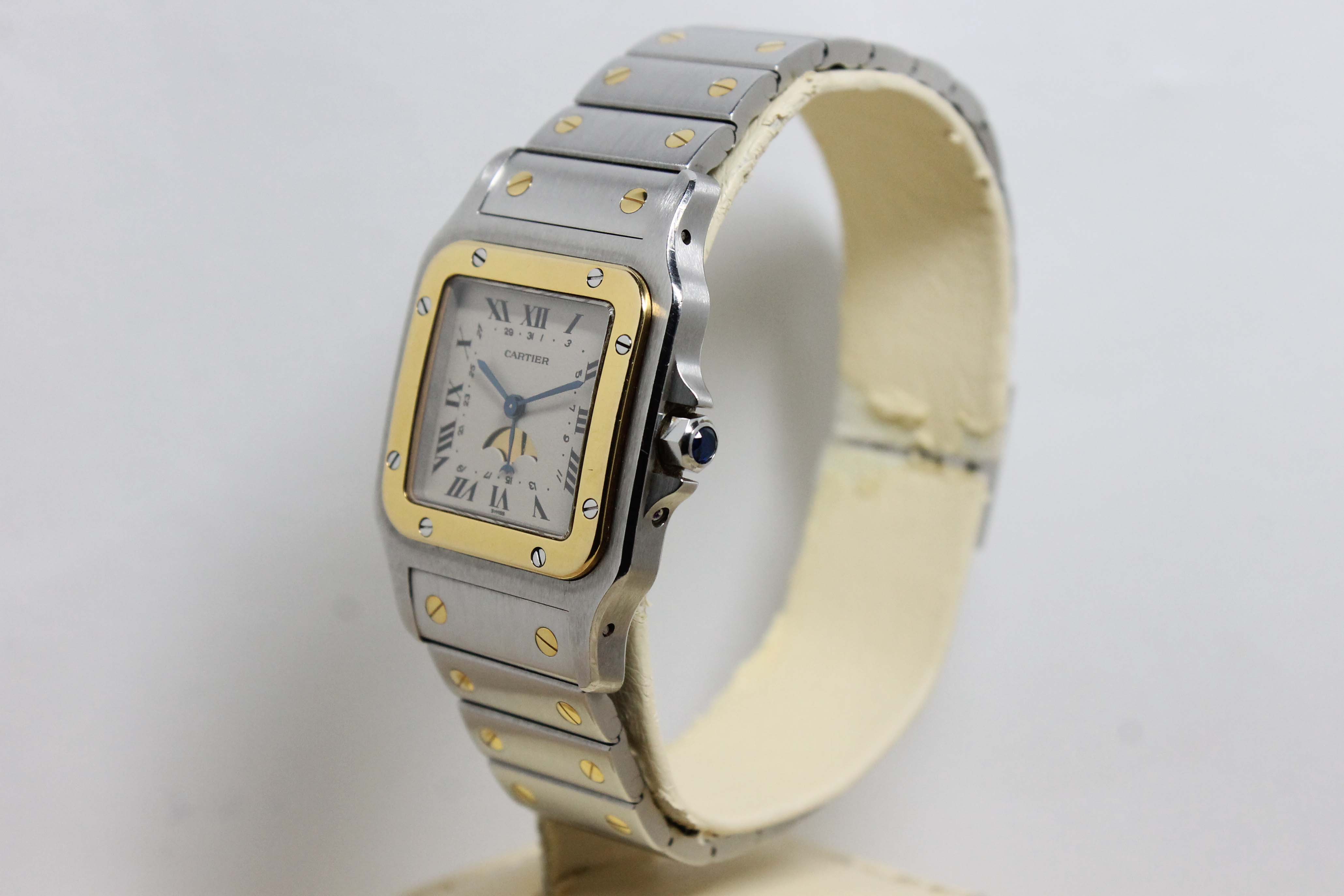1989 Cartier Santos Galbee St/G Moon Phase Ref. 119901 (with Original Warranty Booklet)